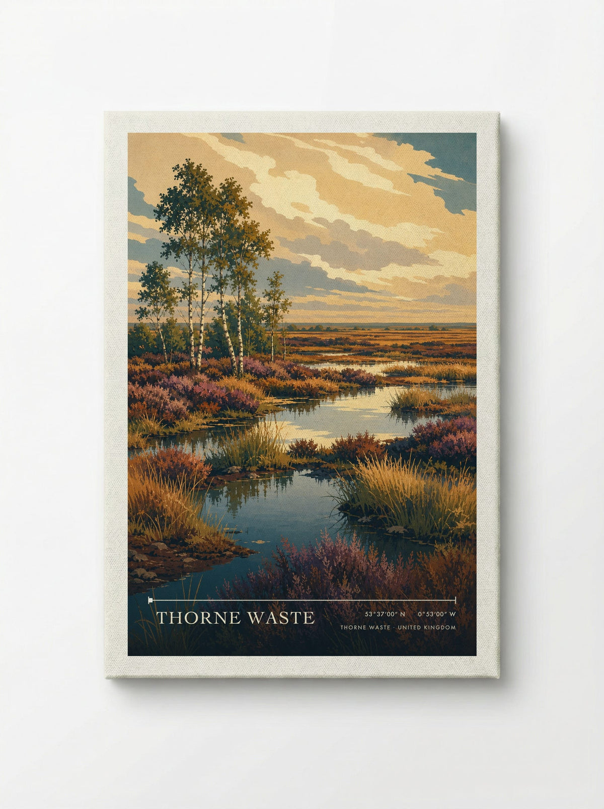 Thorne Waste United Kingdom Travel Poster - Canvas