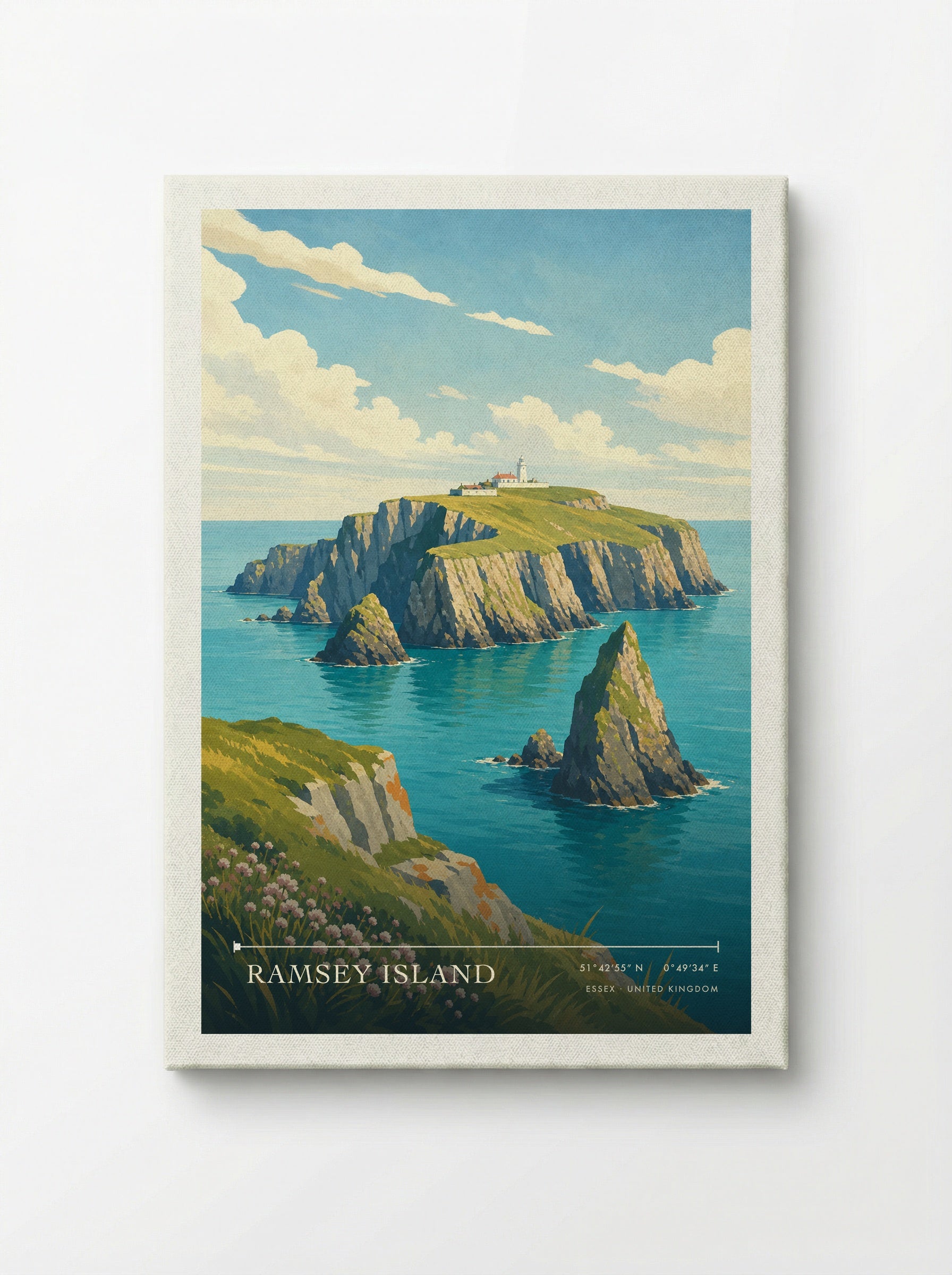 Ramsey Island Essex United Kingdom Travel Poster - Canvas