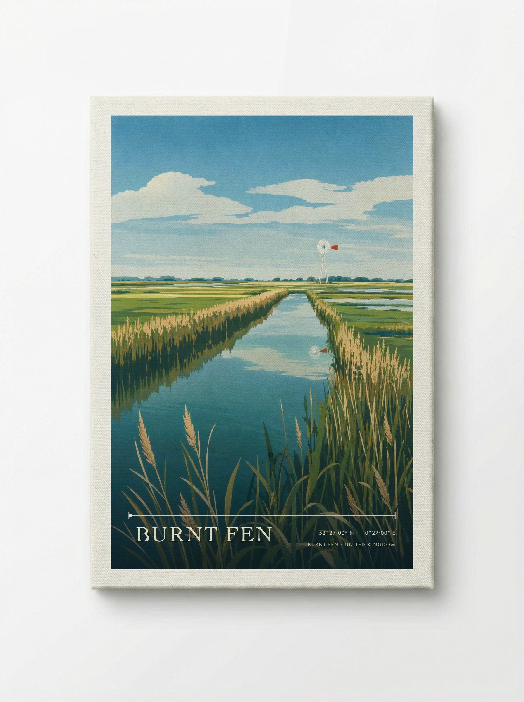 Burnt Fen United Kingdom Travel Poster - Canvas