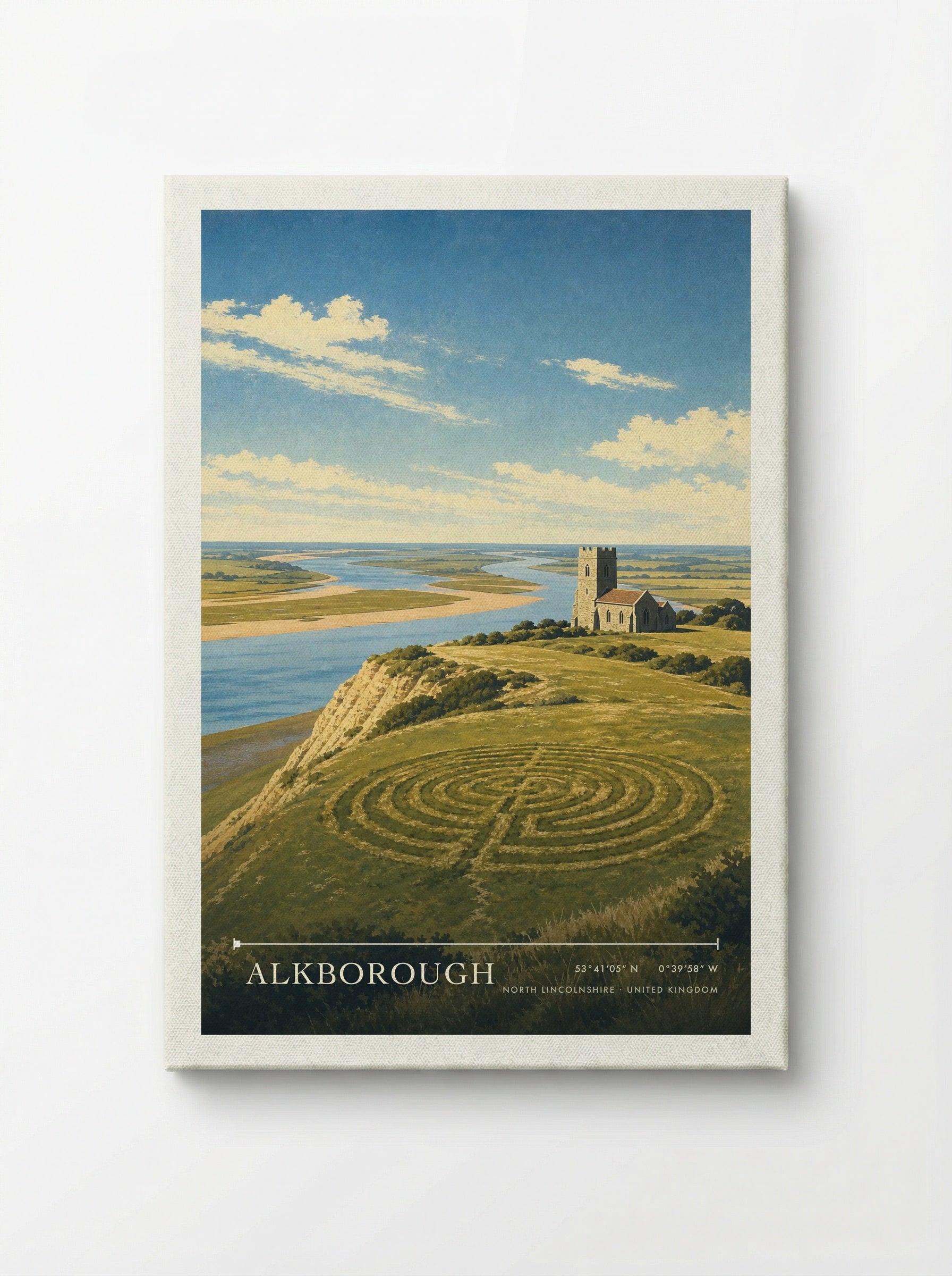 Alkborough North Lincolnshire United Kingdom Travel Poster - Canvas
