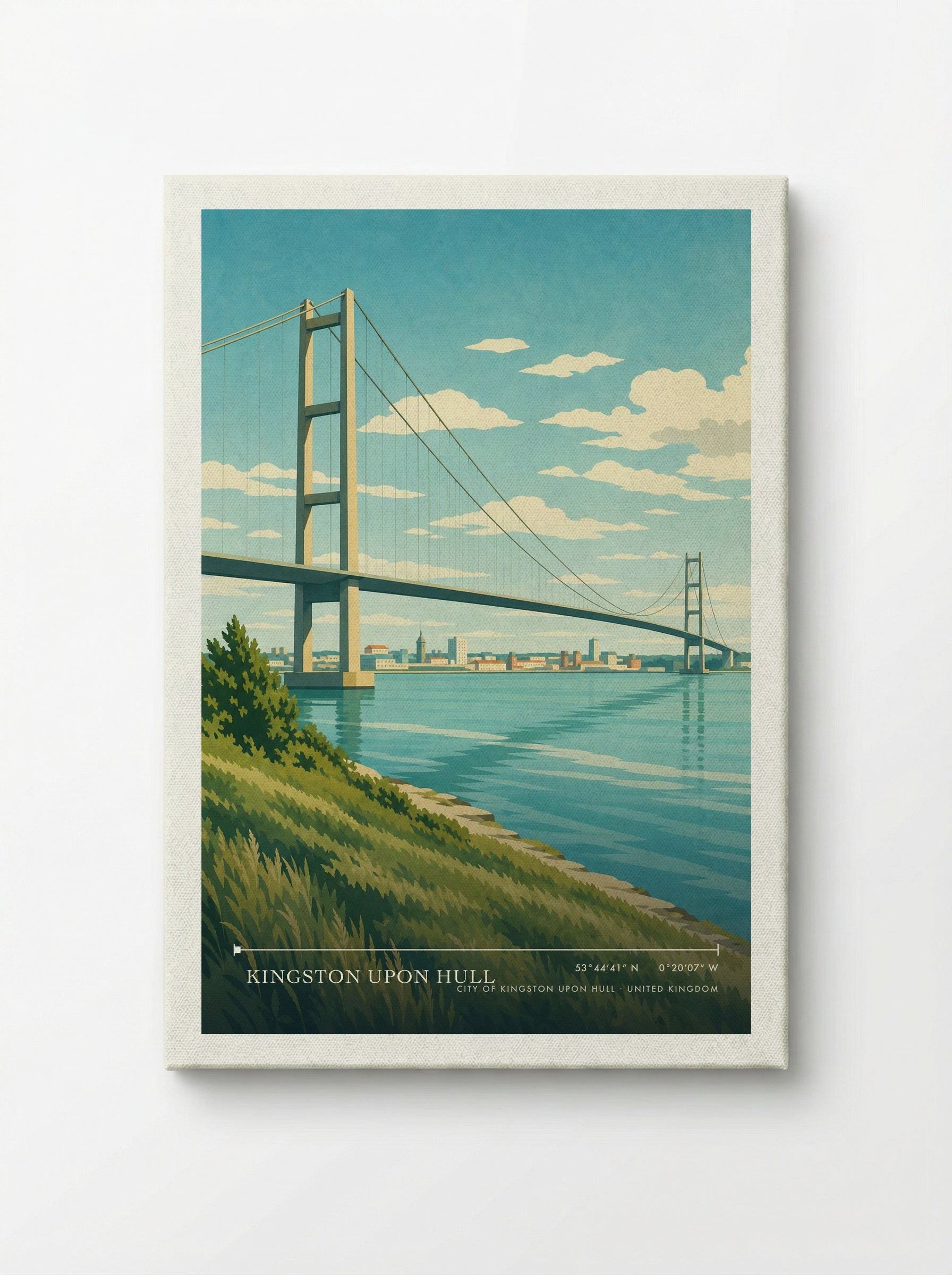 Kingston upon Hull City of Kingston upon Hull United Kingdom Travel Poster - Canvas