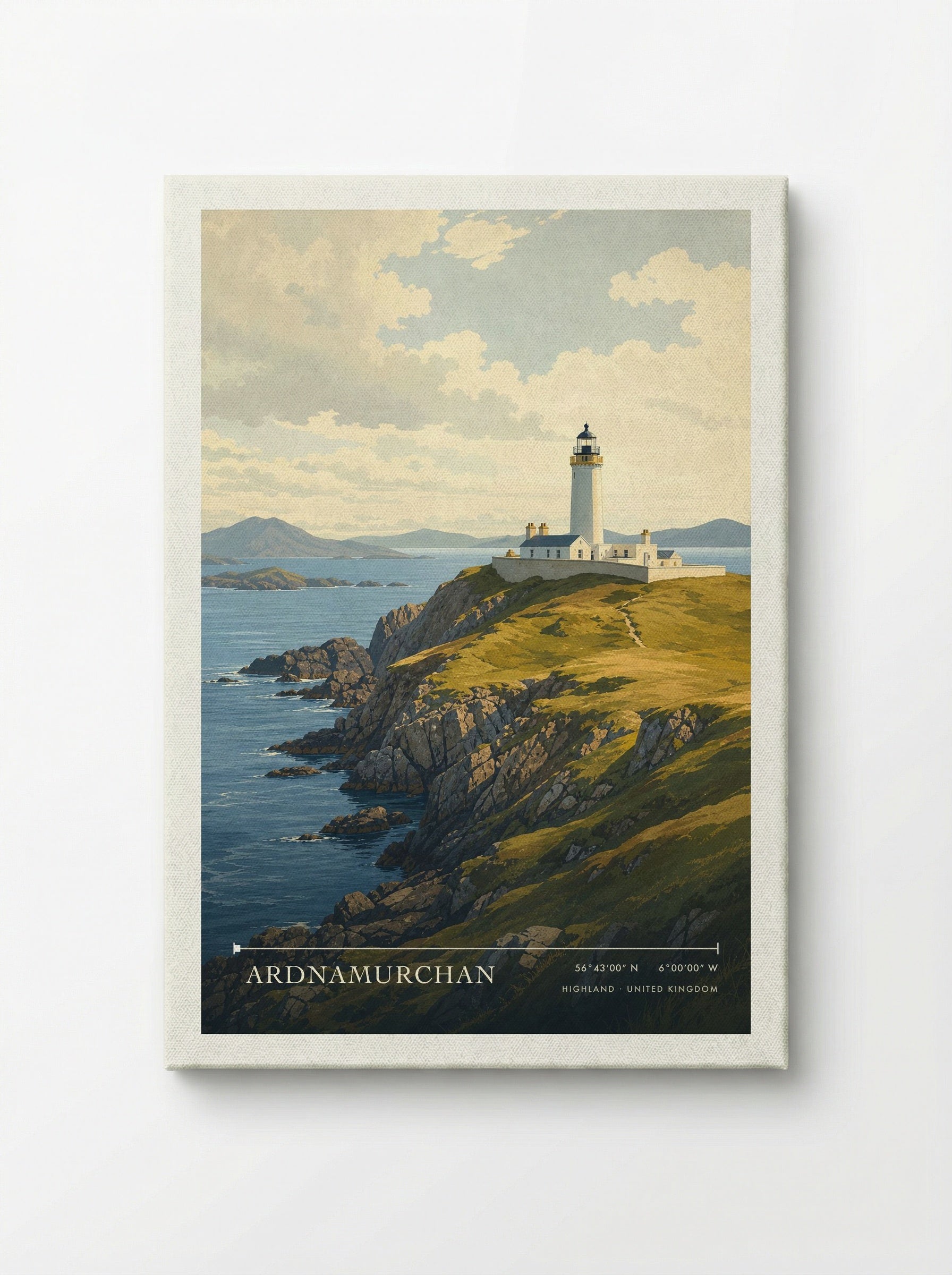 Ardnamurchan Highland United Kingdom Travel Poster - Canvas