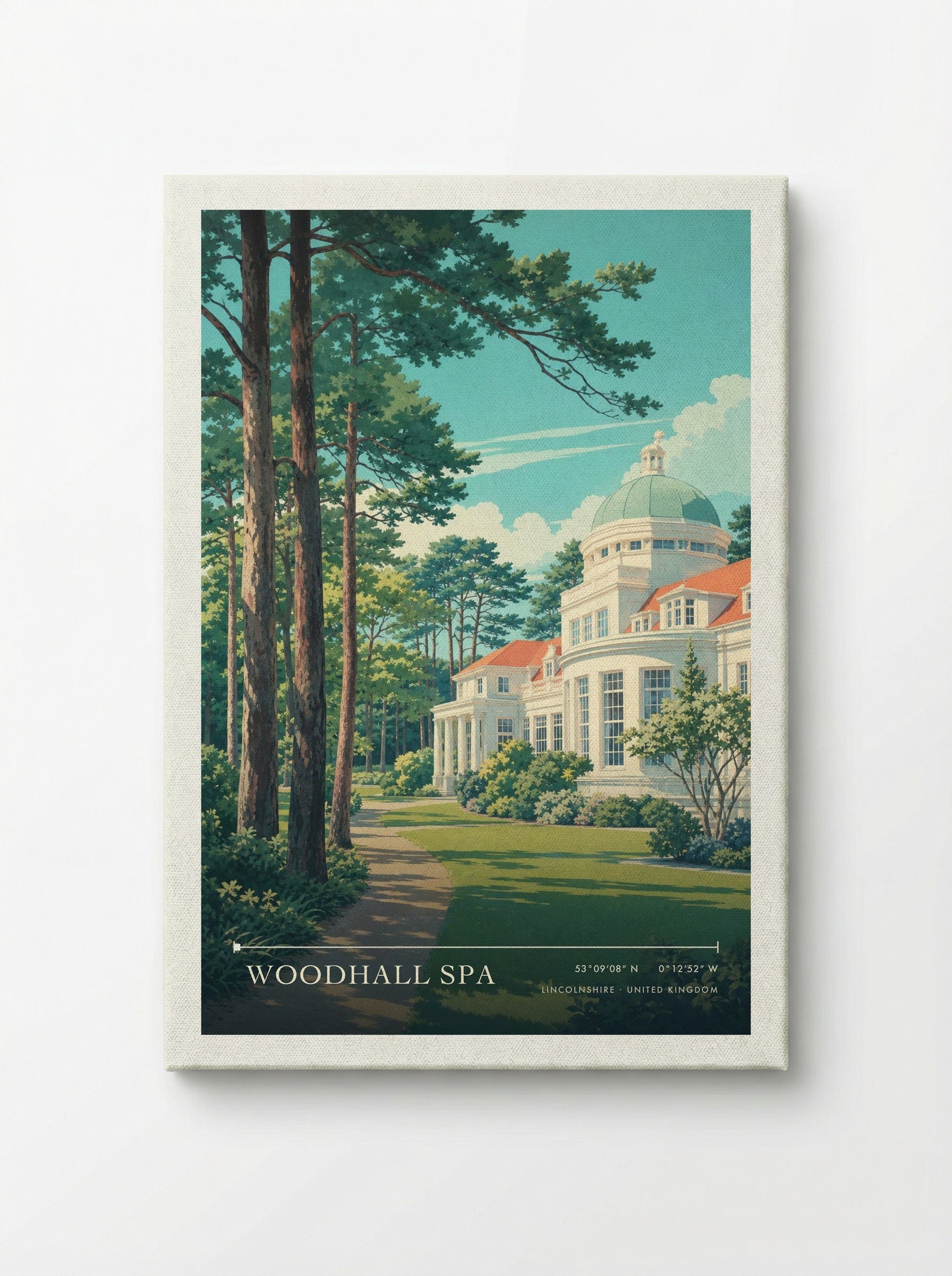 Woodhall Spa Lincolnshire United Kingdom Travel Poster - Canvas