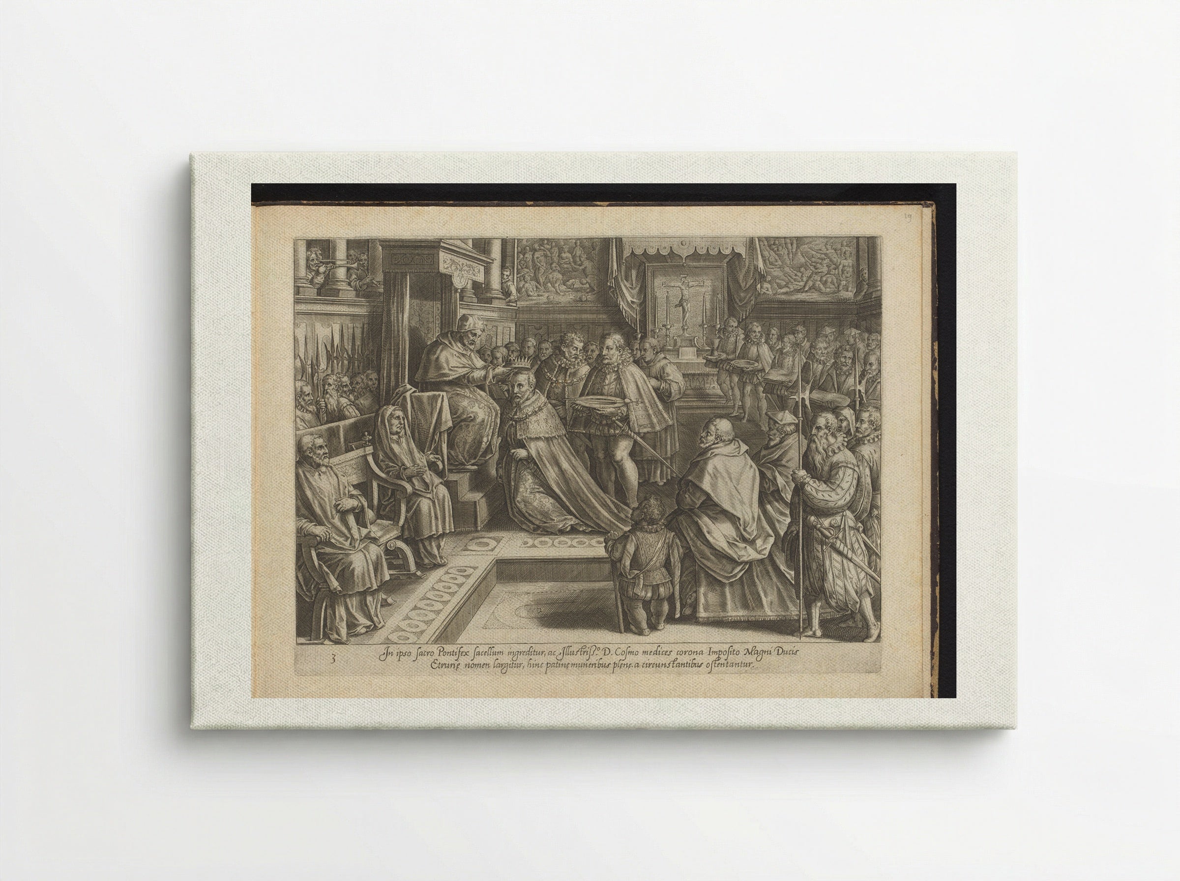 The Coronation of Cosimo I de' Medici - Philips Galle - Canvas