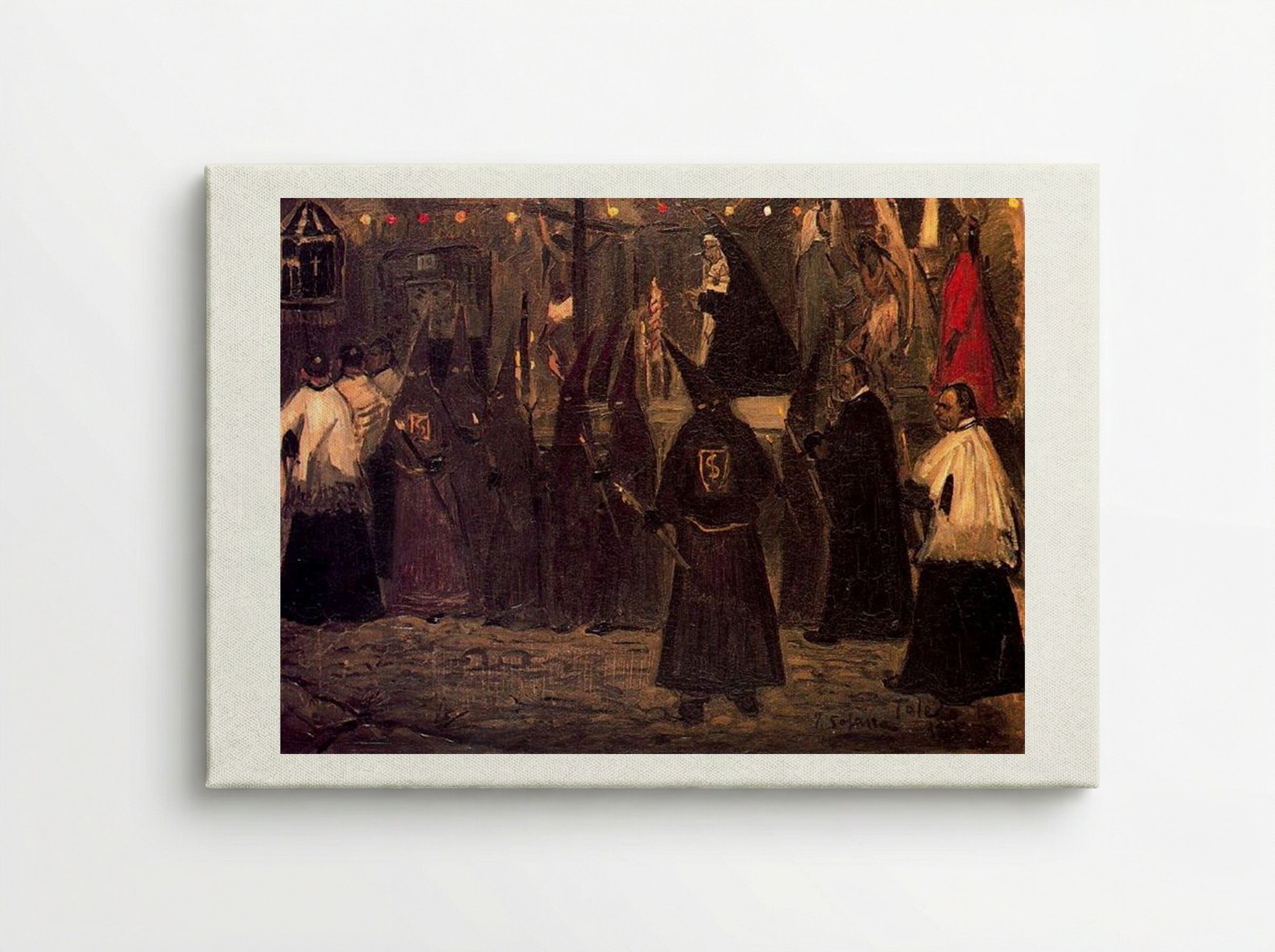 Procession in Toledo - José Gutiérrez Solana - Canvas