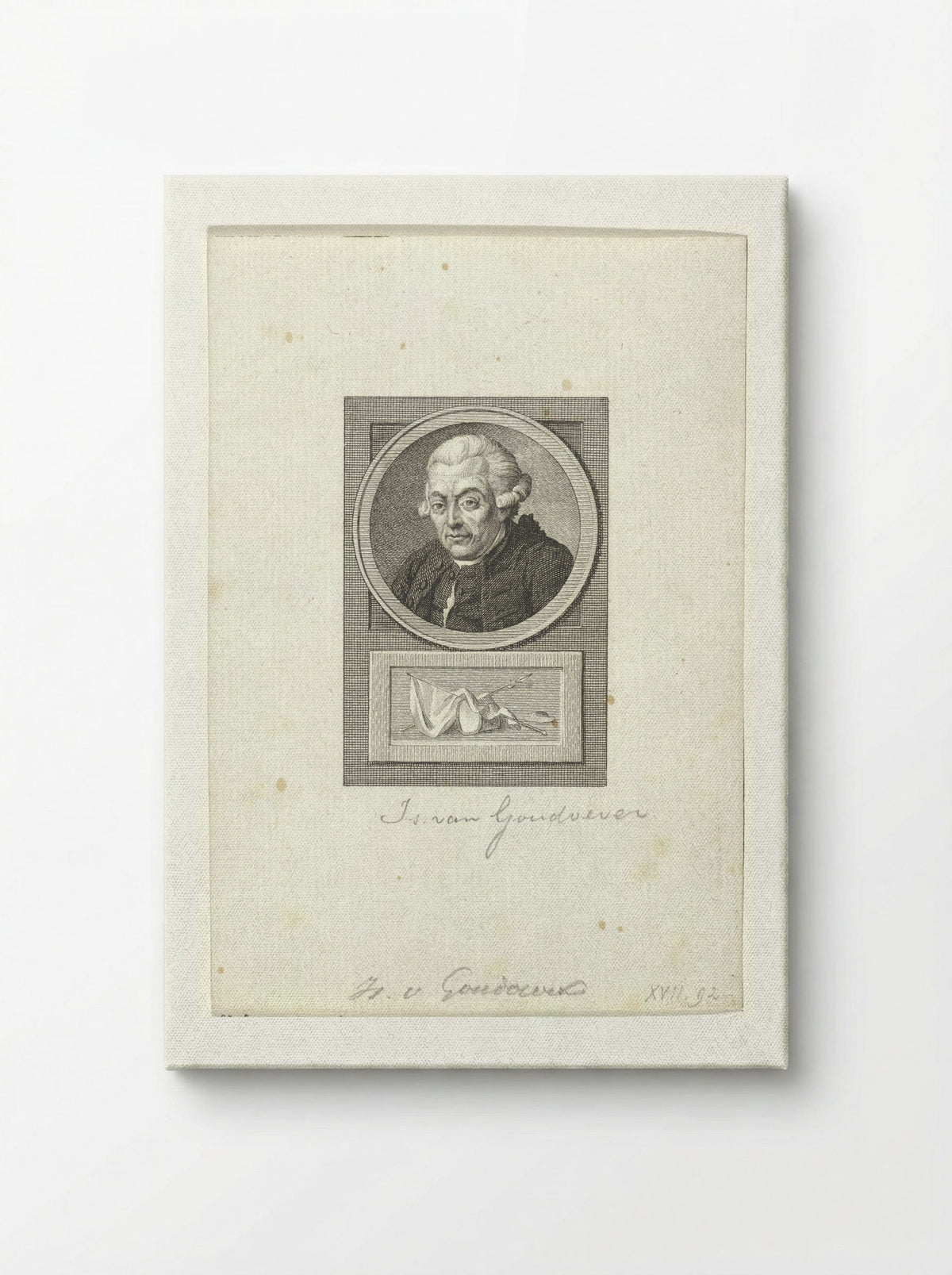 Portret van Isaak van Goudoever - Reinier Vinkeles - Canvas