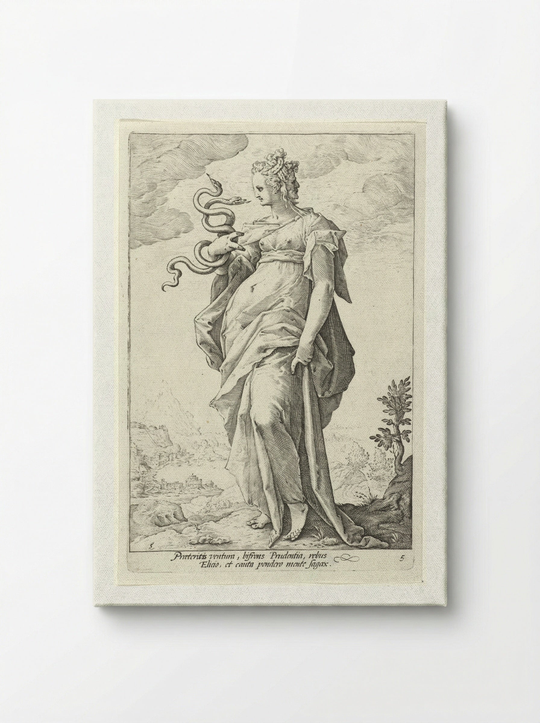 Voorzichtigheid (Prudentia) - Claes Jansz. Visscher (II) - Canvas