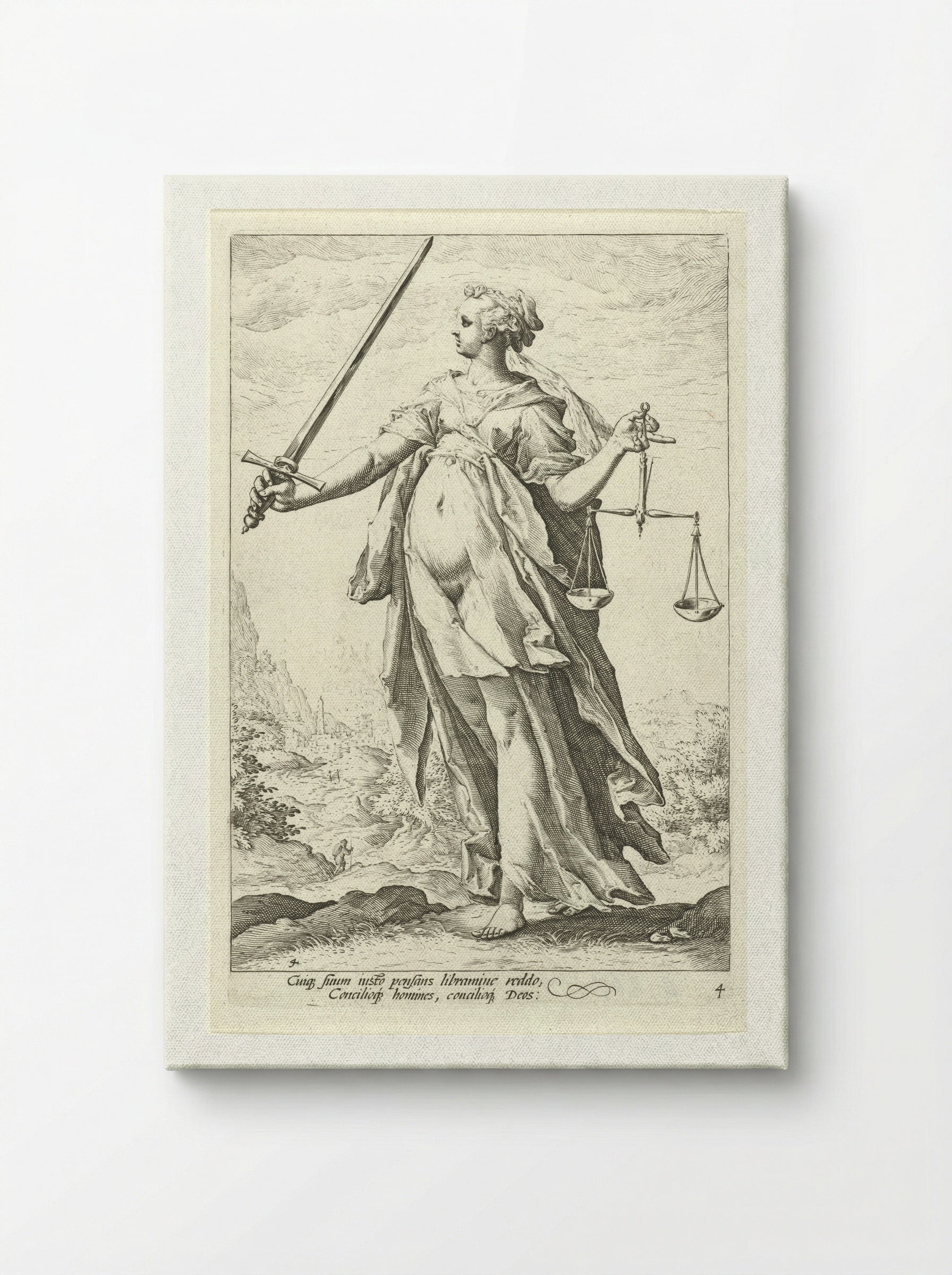 Rechtvaardigheid (Justitia) - Claes Jansz. Visscher (II) - Canvas
