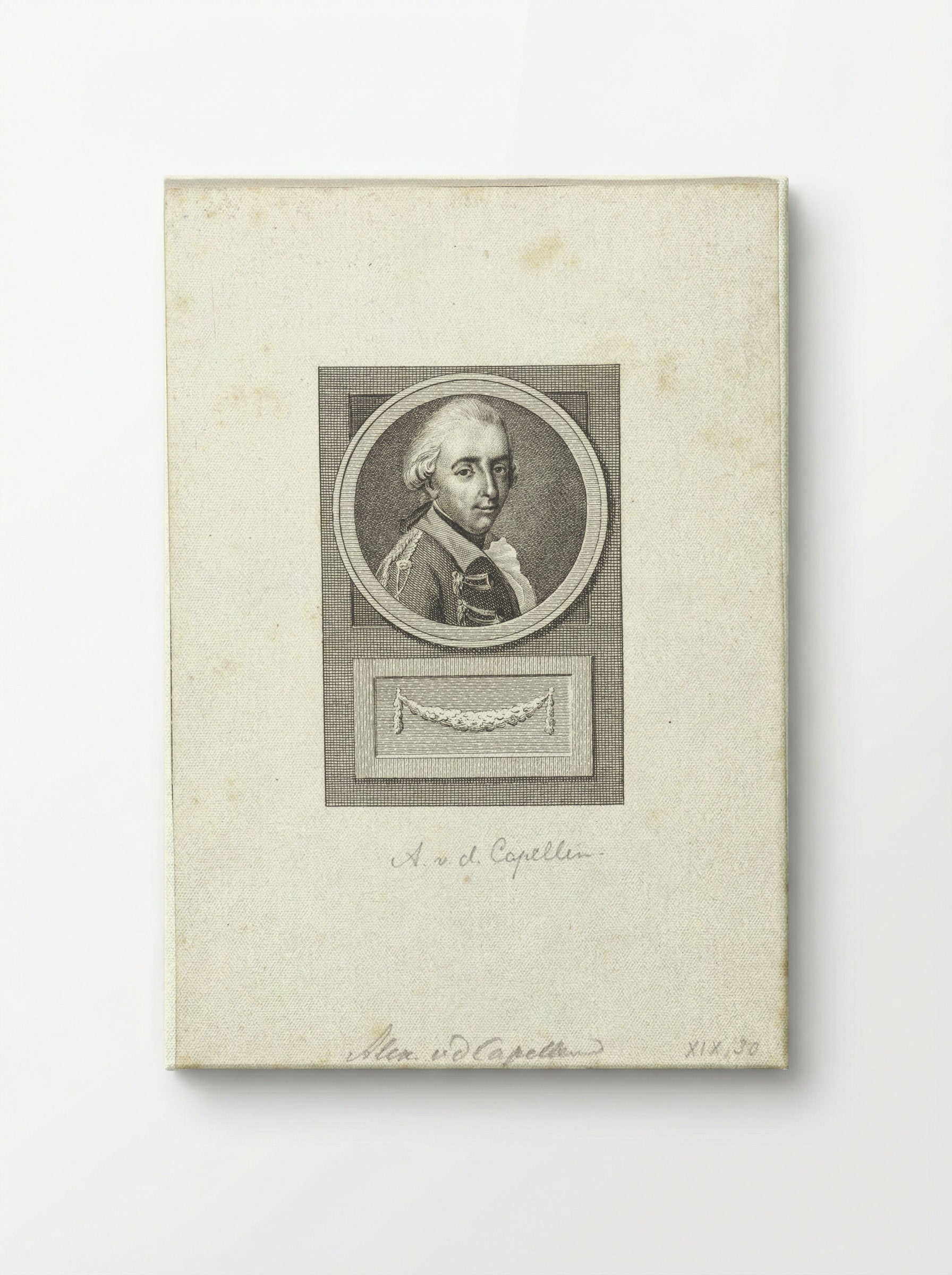Portret van Alexander Philip van der Capellen - Reinier Vinkeles - Canvas