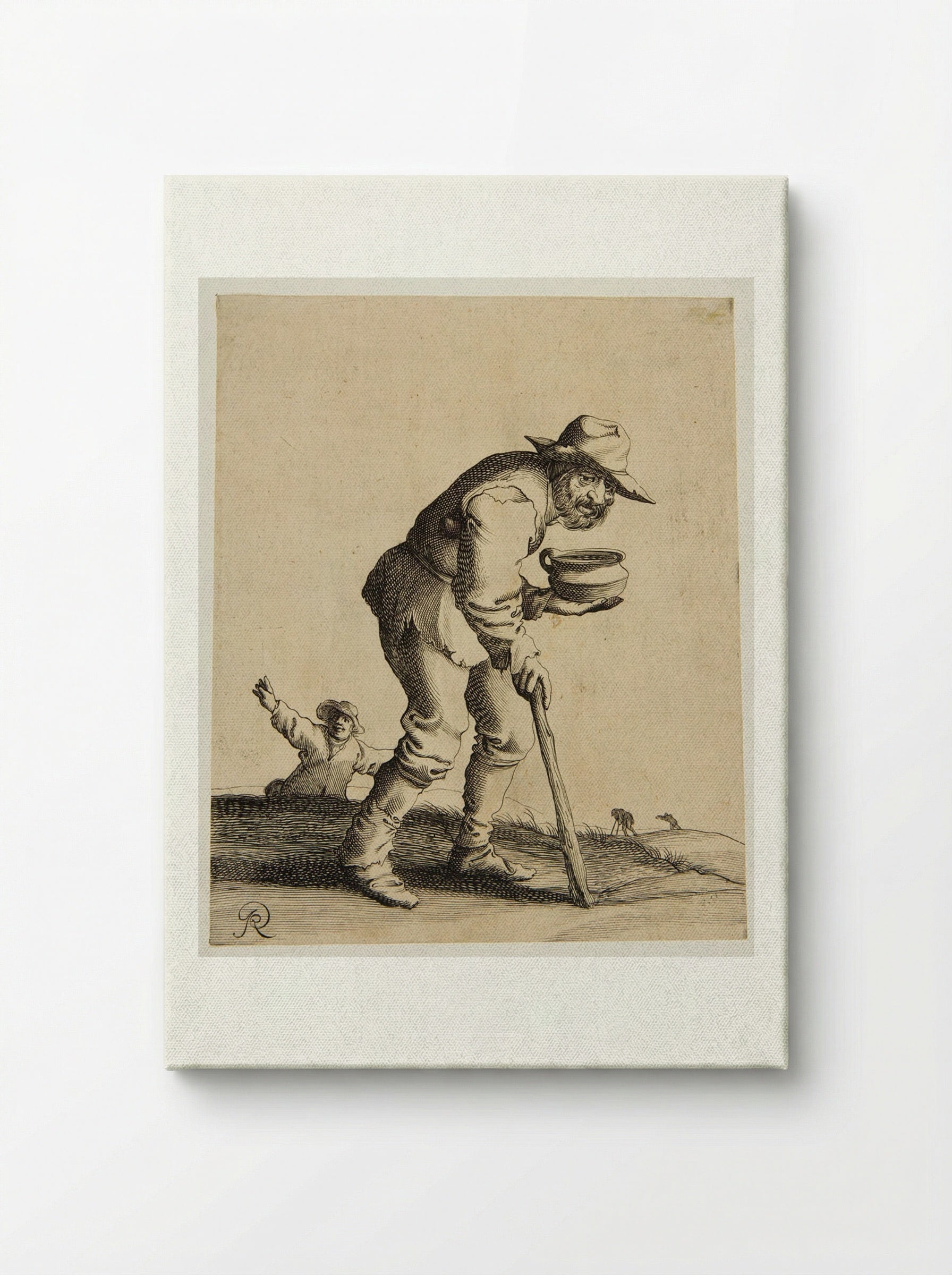 Old Man Walking with a Stick - Pieter Jansz. Quast - Canvas