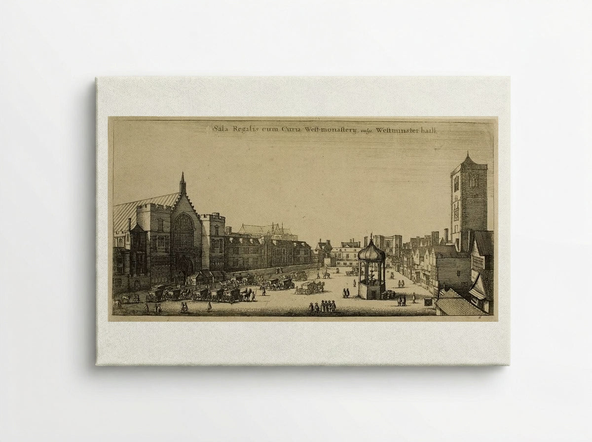 Westminster Hall - Wenceslaus Hollar - Canvas