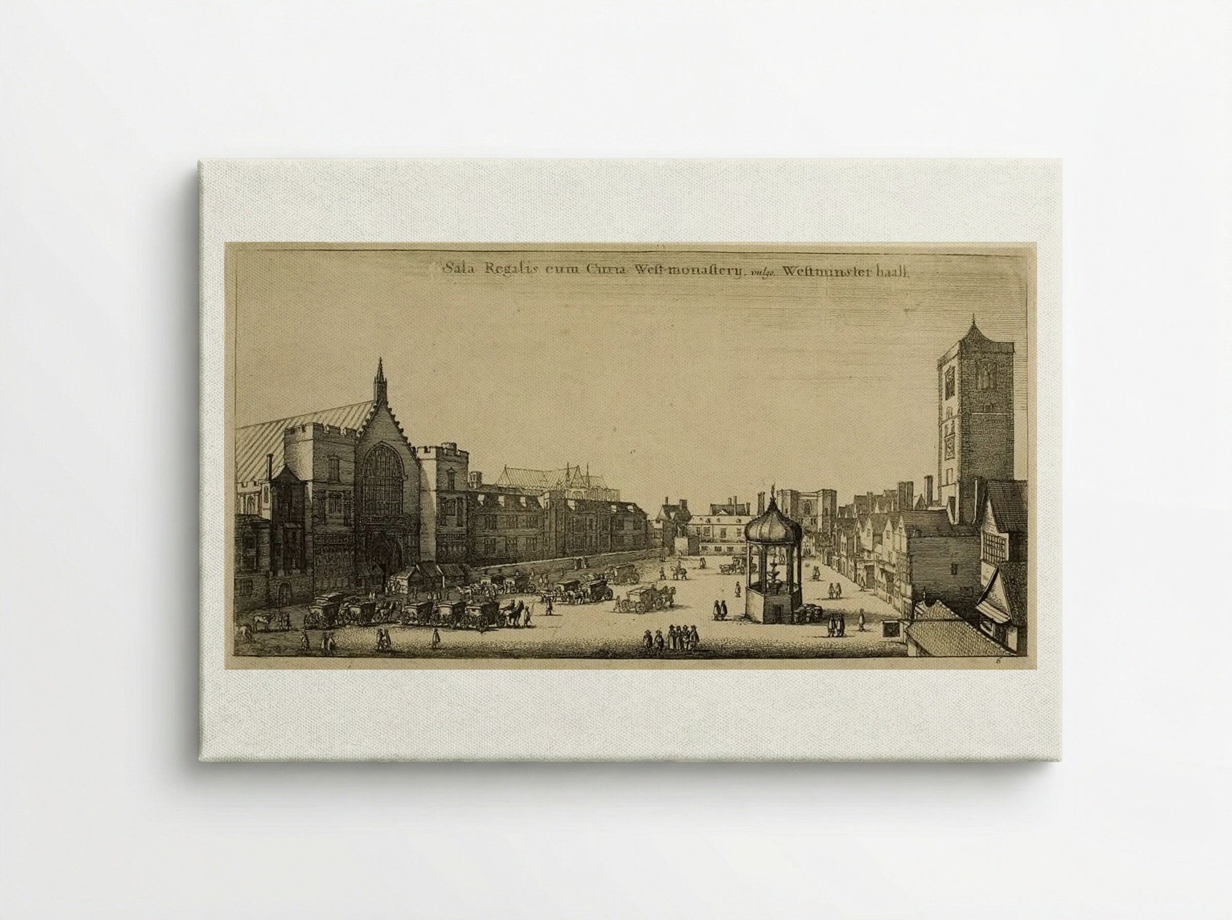 Westminster Hall - Wenceslaus Hollar - Canvas