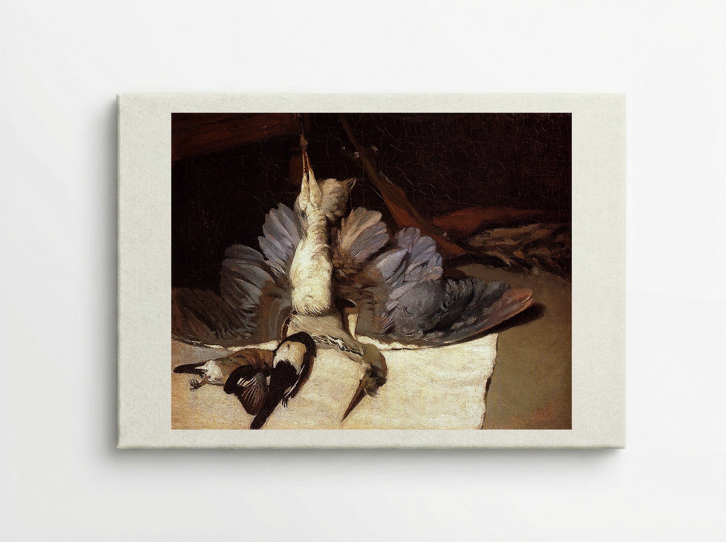 Still Life with Heron and Other Birds - Jean-Baptiste Oudry - Canvas
