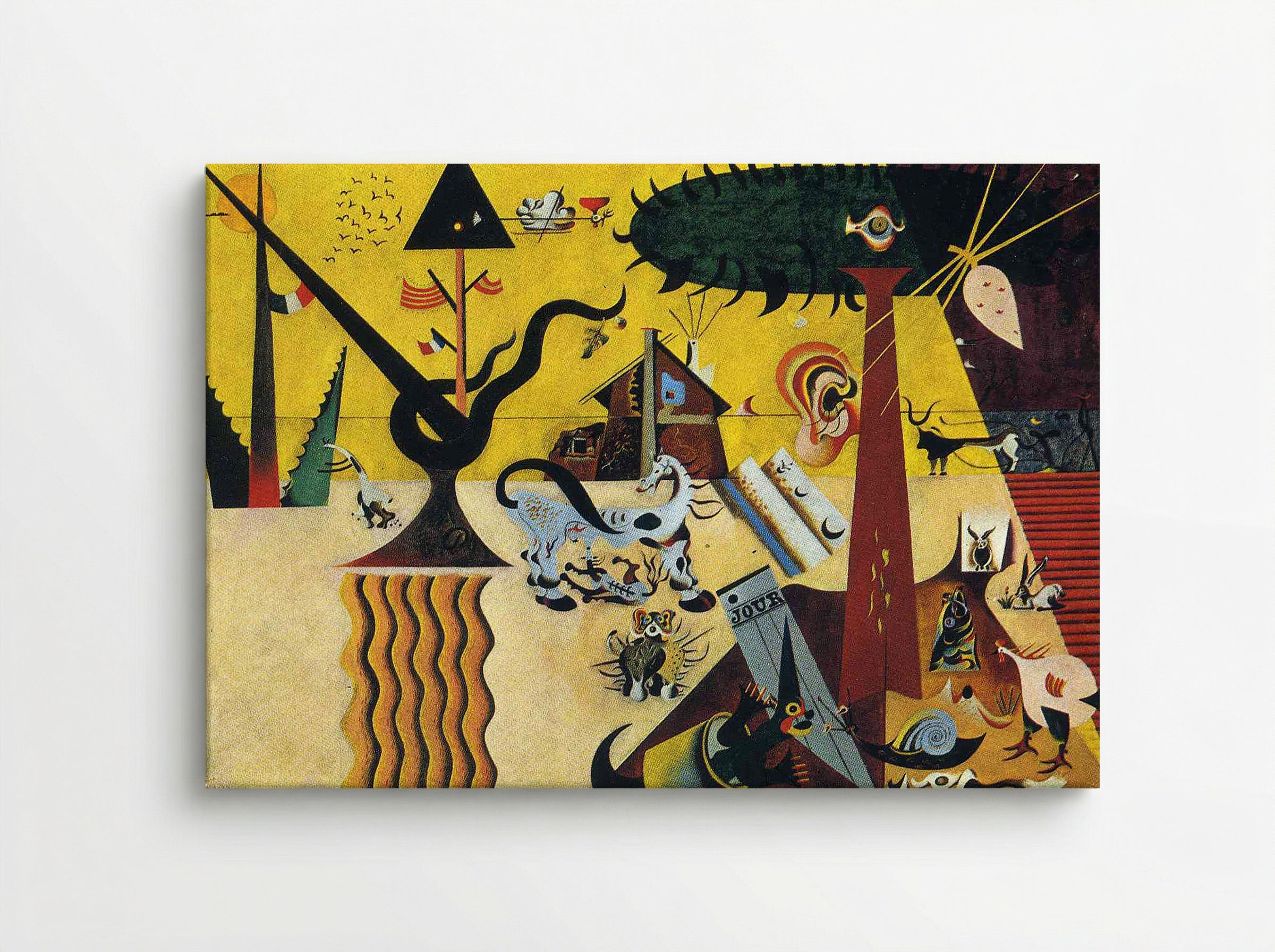 The Tilled Field - Joan Miró - Canvas