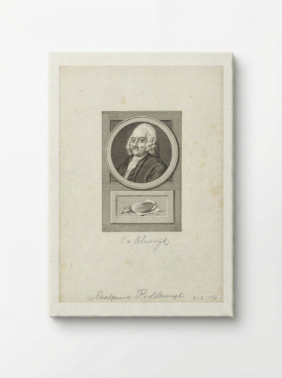Portret van Pieter van Bleiswijk - Reinier Vinkeles - Canvas