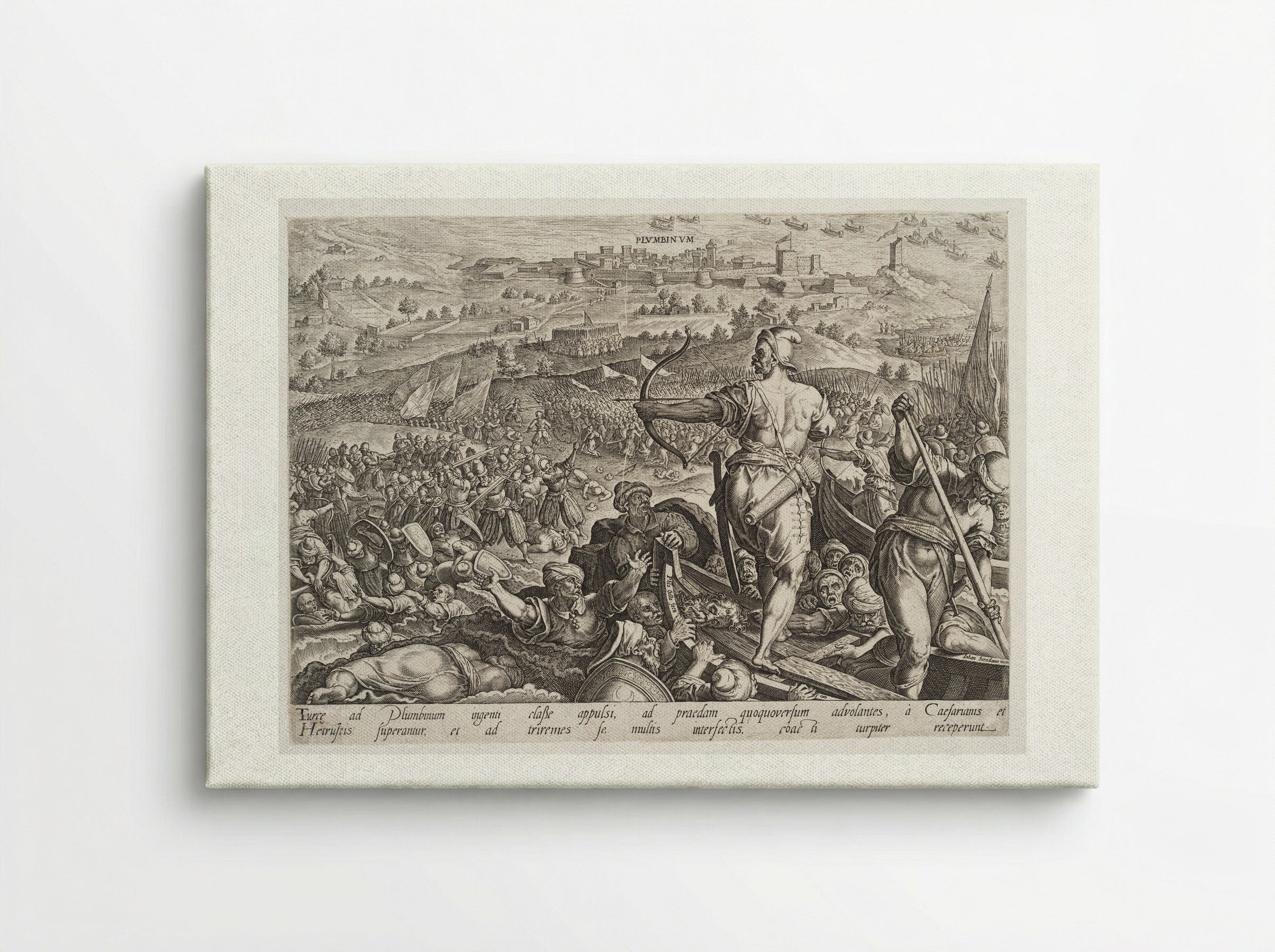 The Defeat of the Turks at Plumbinum - Philips Galle - Canvas