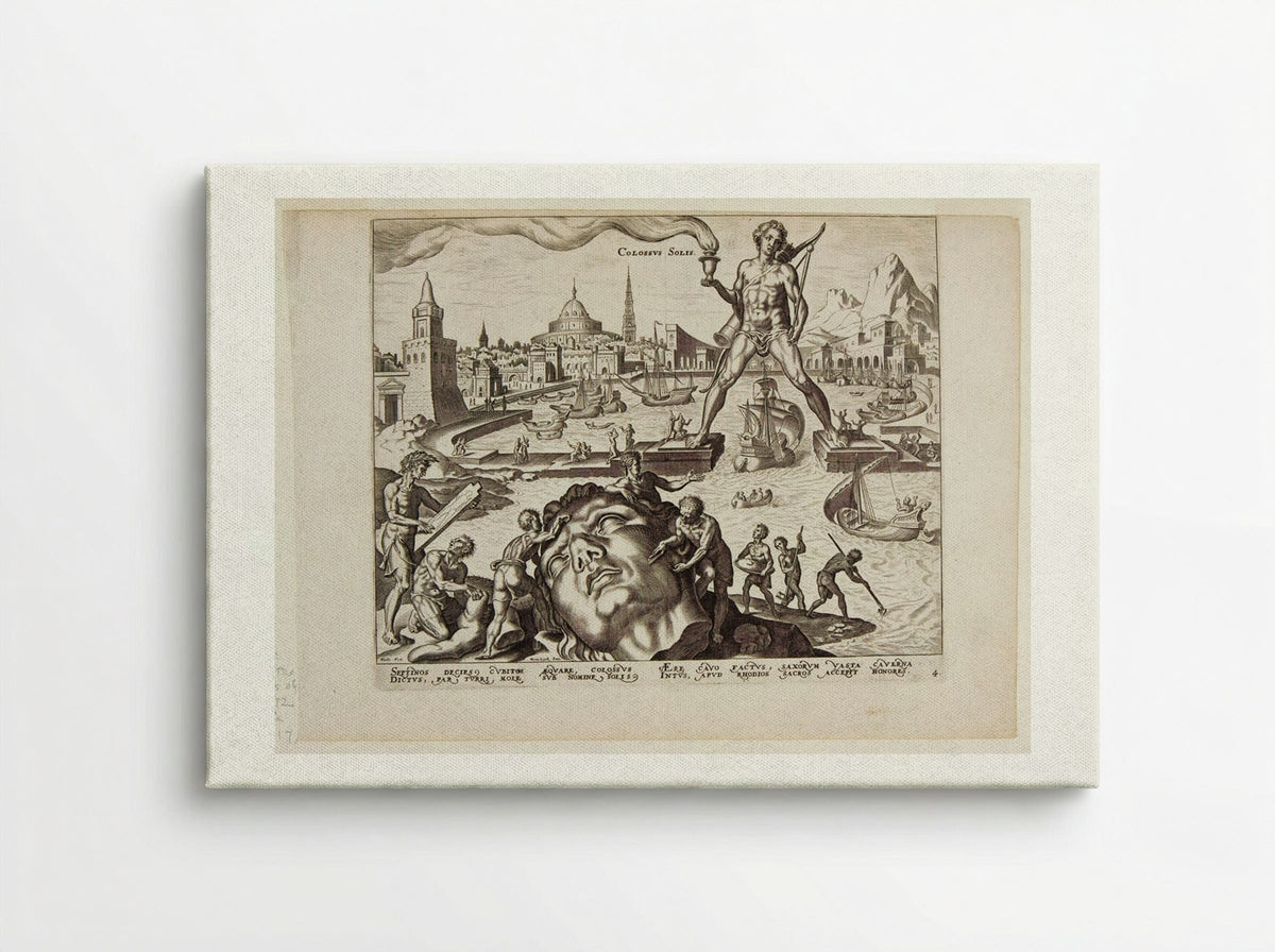 The Colossus of Rhodes - Philips Galle - Canvas