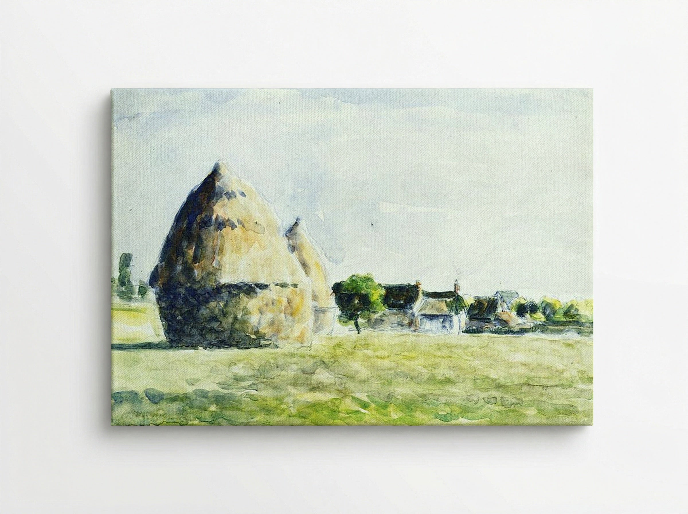 Haystacks, Eragny - Camille Pissarro - Canvas