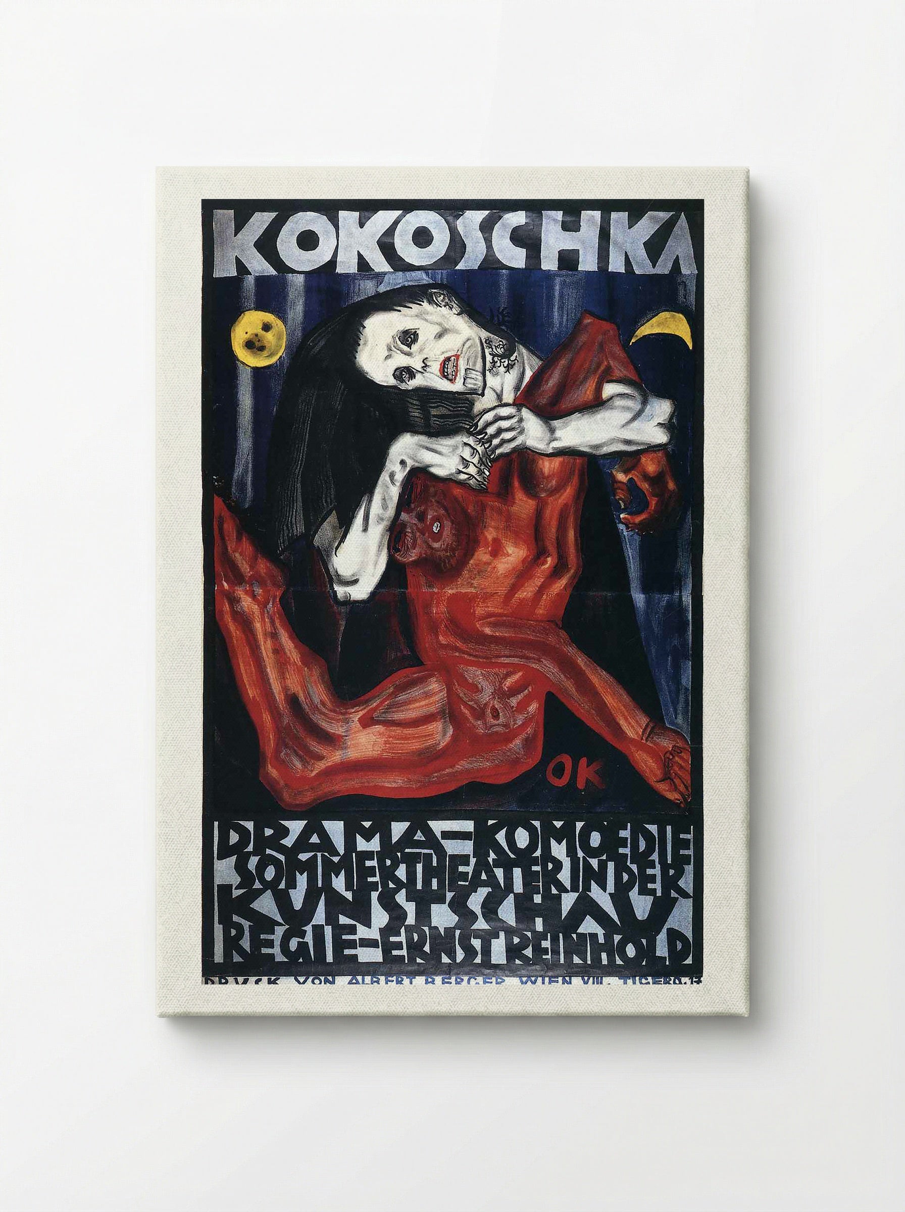 Pieta (Drama Komödie Sommer Theater Poster) - Oskar Kokoschka - Canvas