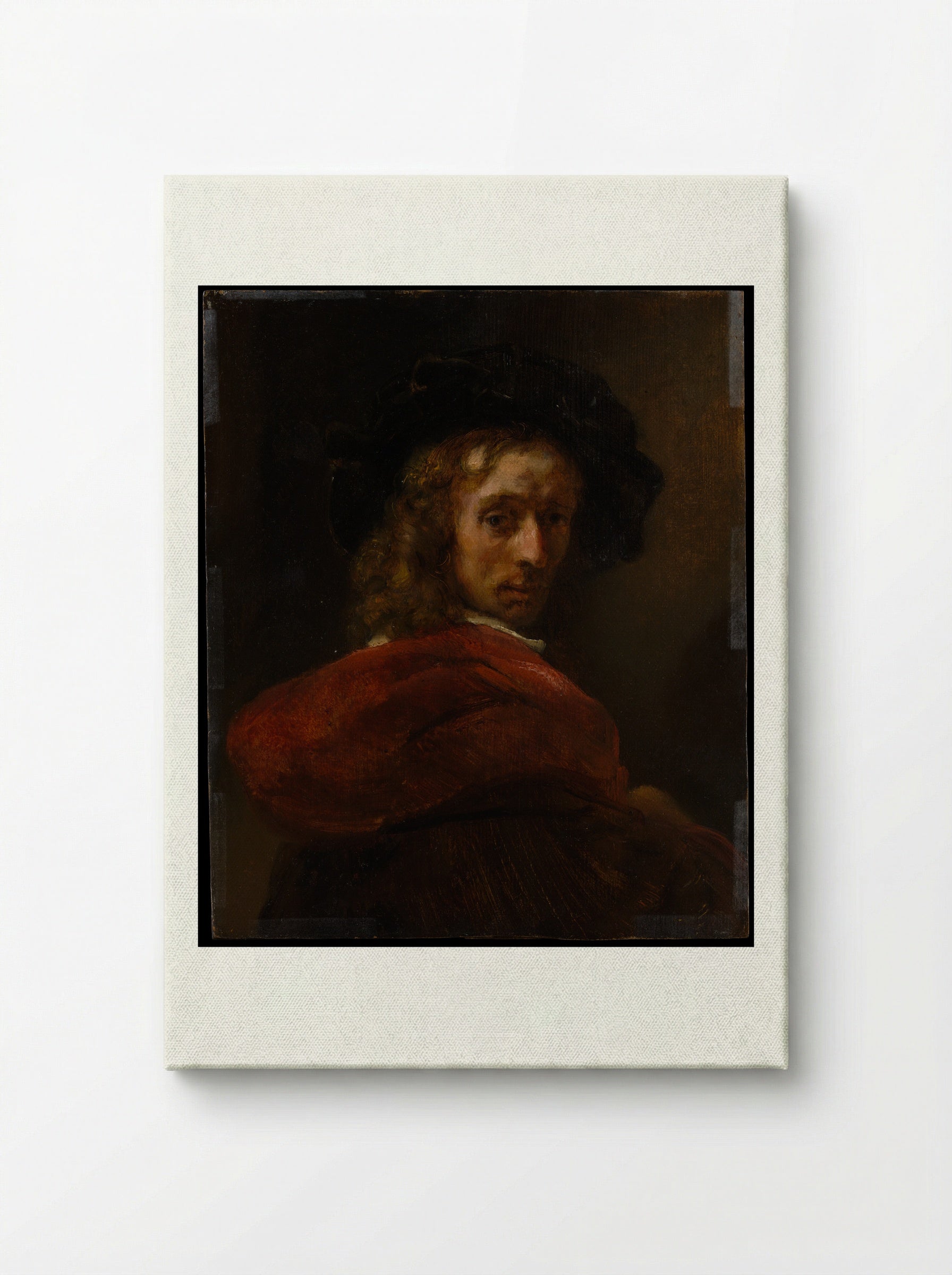 Man in a Red Cloak - Rembrandt van Rijn - Canvas