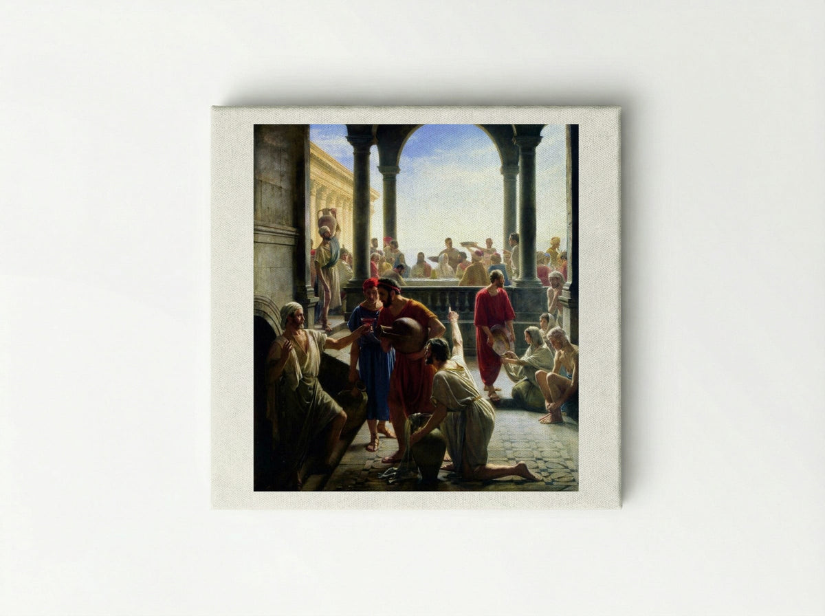 The Wedding at Cana - Carl Bloch - Canvas