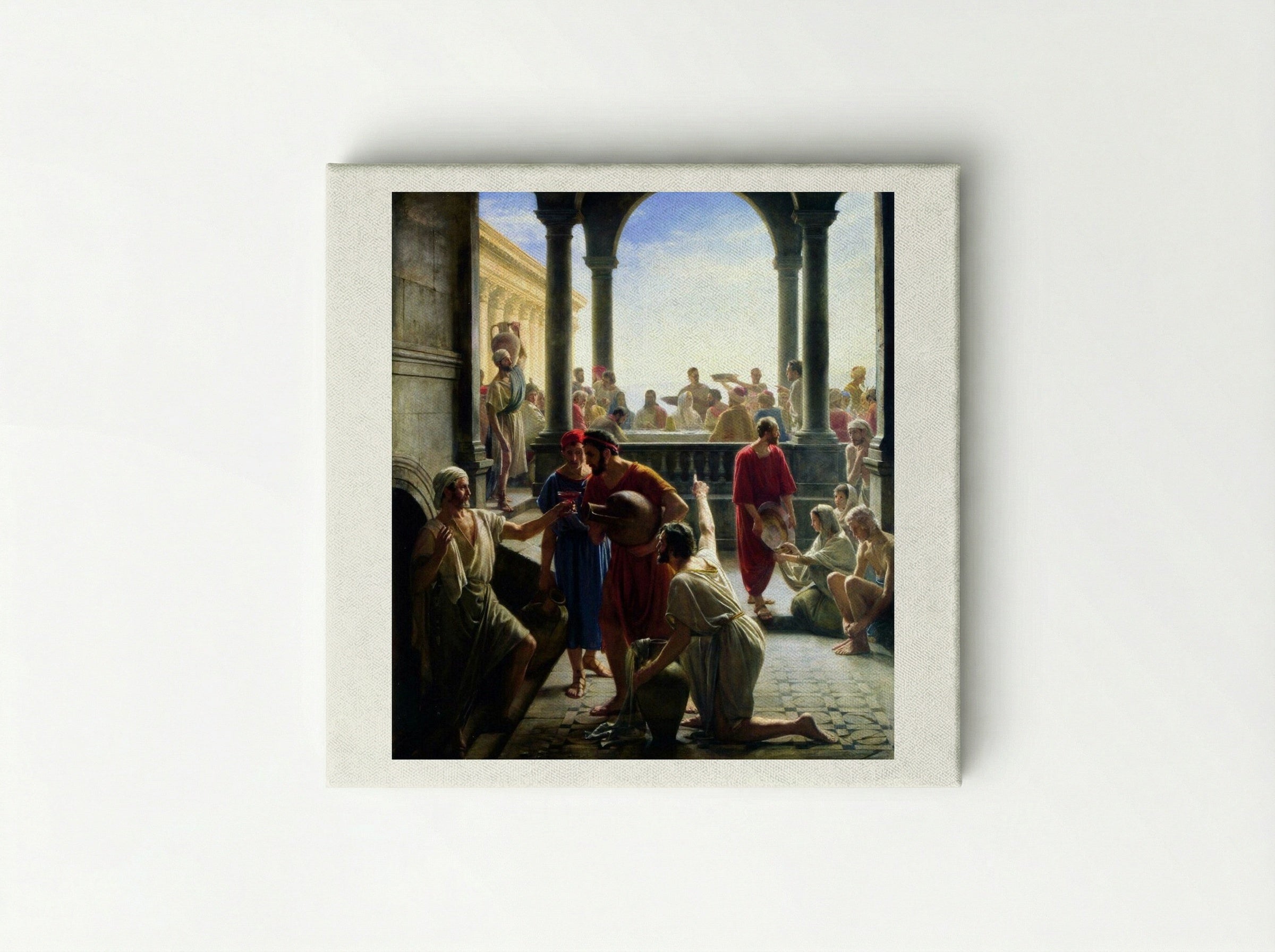 The Wedding at Cana - Carl Bloch - Canvas