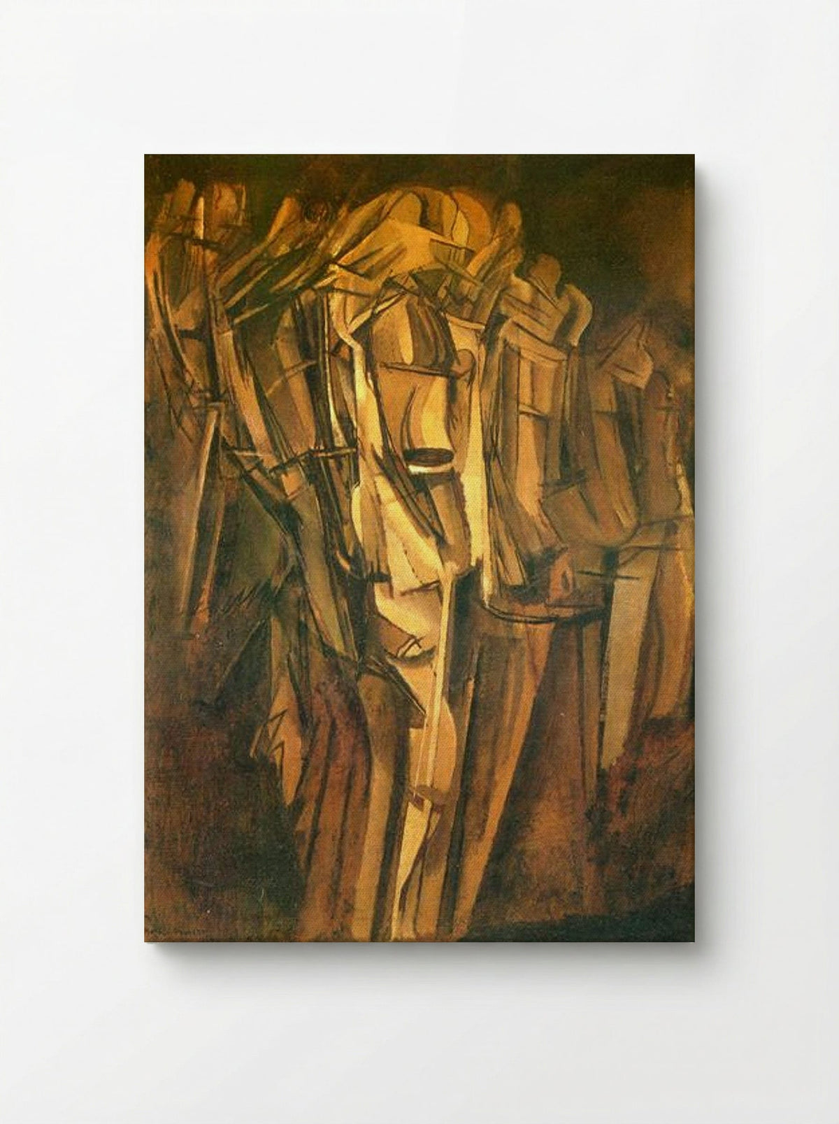 Sad Young Man in a Train - Marcel Duchamp - Canvas