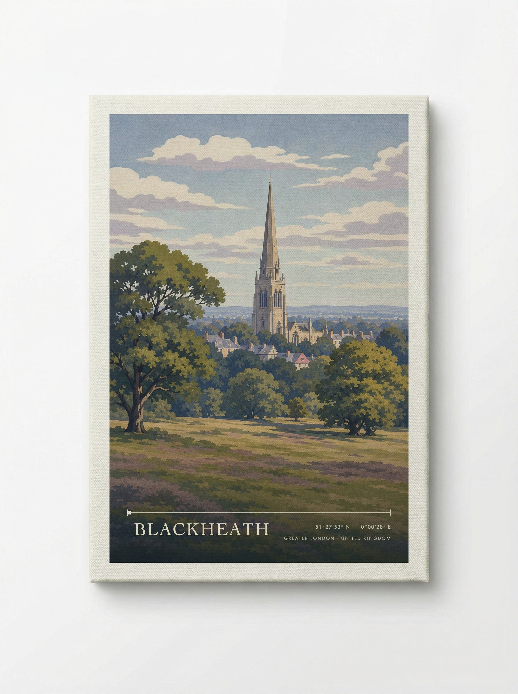 Blackheath Greater London United Kingdom Travel Poster - Canvas