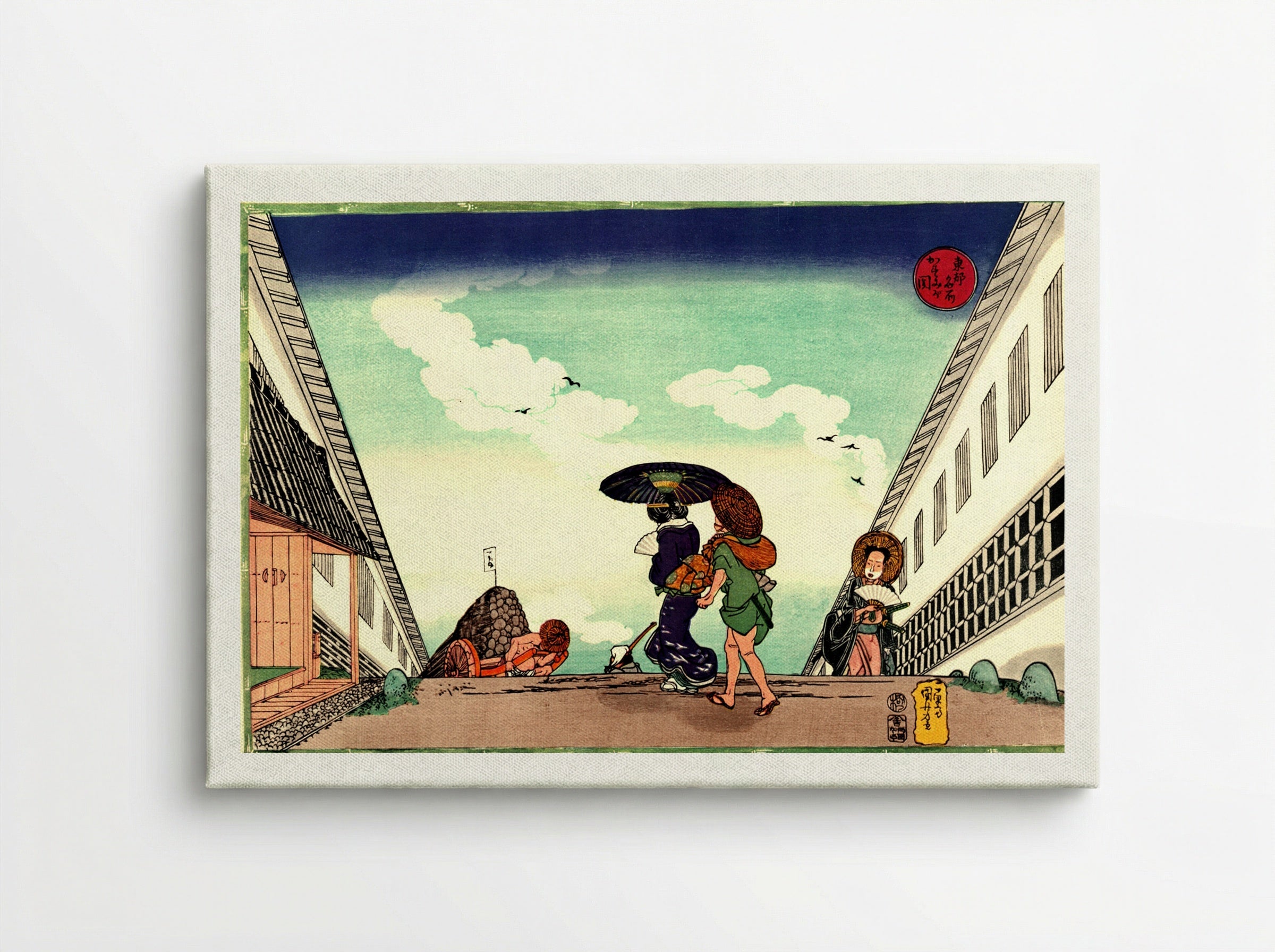 High Noon at Kasumigaseki - Utagawa Kuniyoshi - Canvas