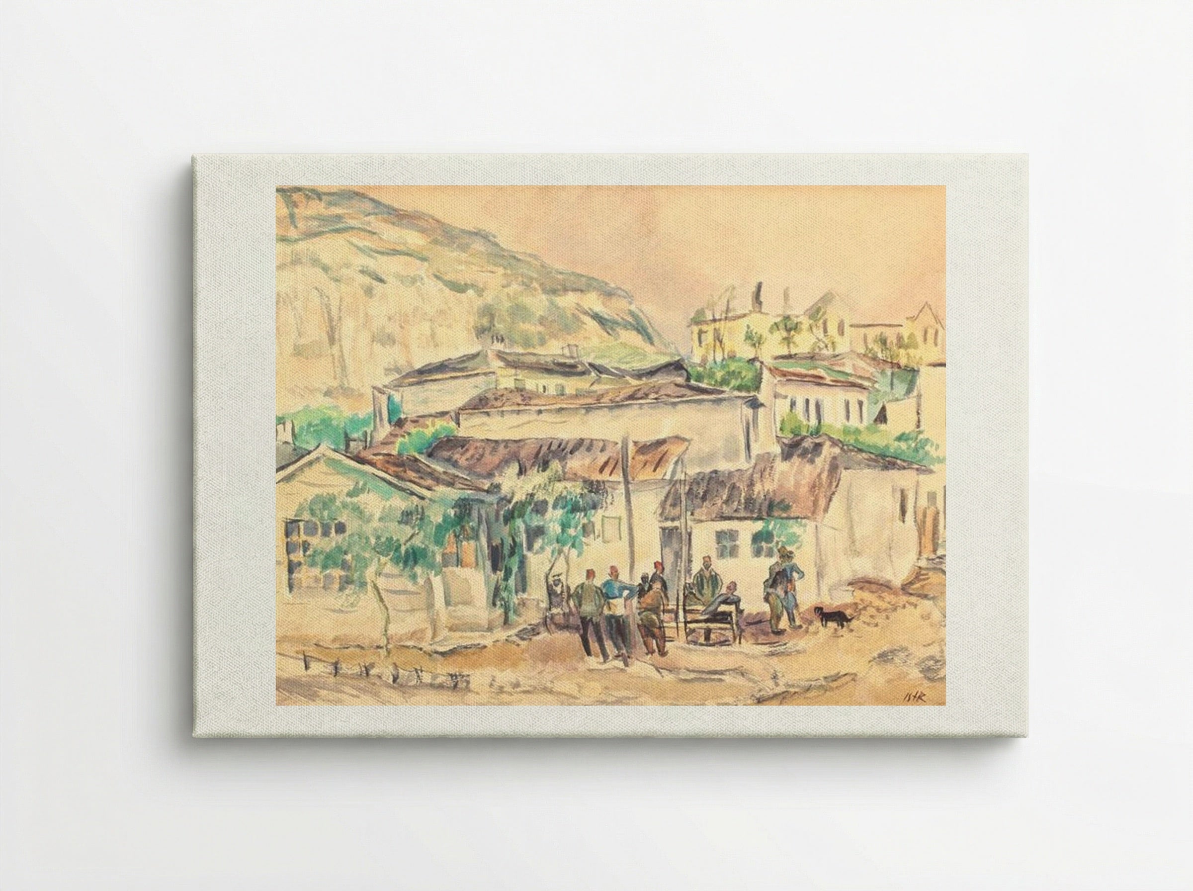 Turks at the Cafe - Iosif Iser - Canvas