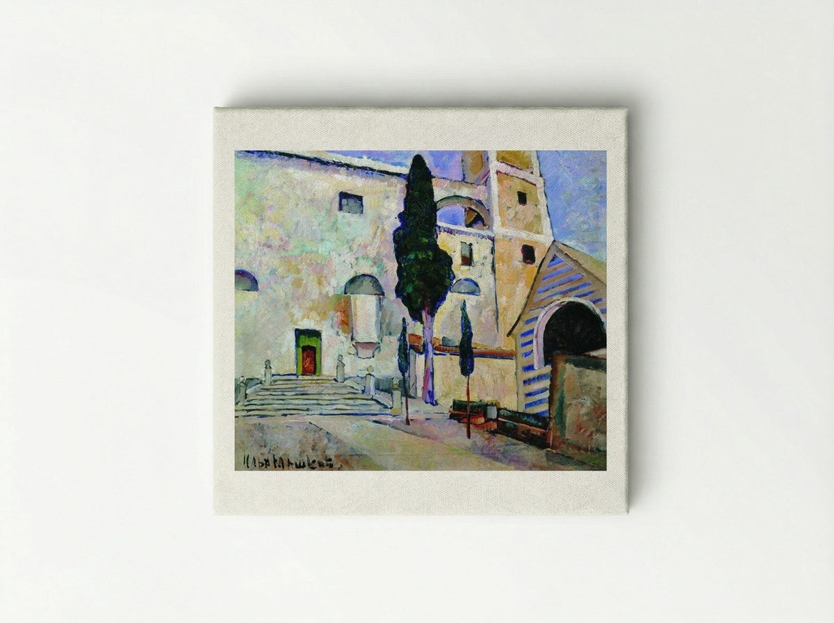 Cypress in the Cathedral Walls, Italy - Ilya Mashkov - Canvas