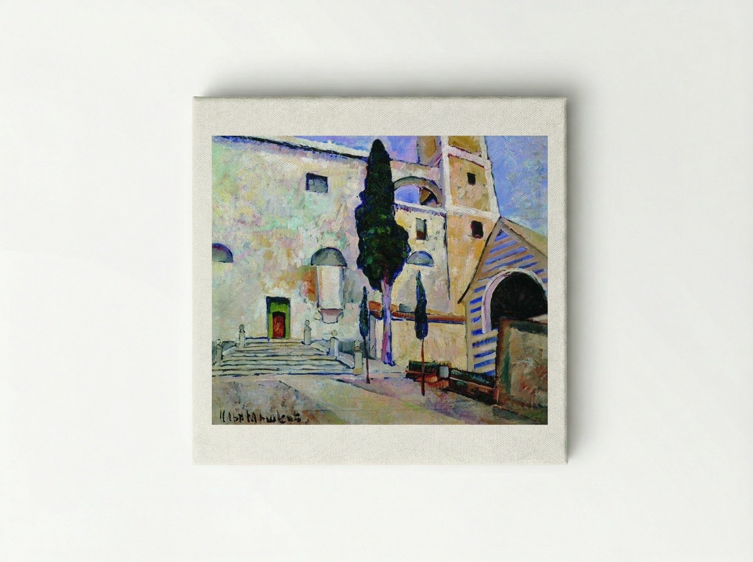 Cypress in the Cathedral Walls, Italy - Ilya Mashkov - Canvas