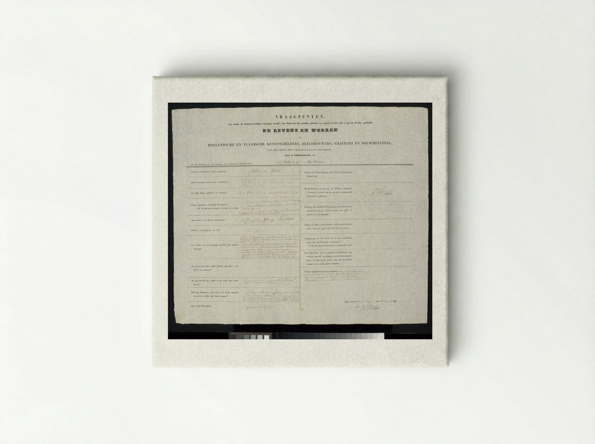 Prof. van der Palm predikend in de Lutherse kerk te 's-Gravenhage voor de koninklijke familie - Johannes Hari (I) - Canvas
