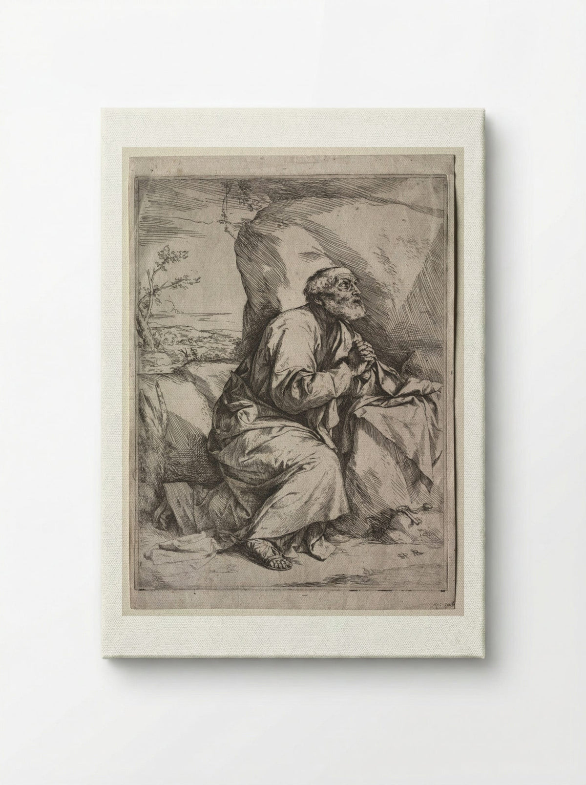 The Penitent St. Peter - Jusepe de Ribera - Canvas