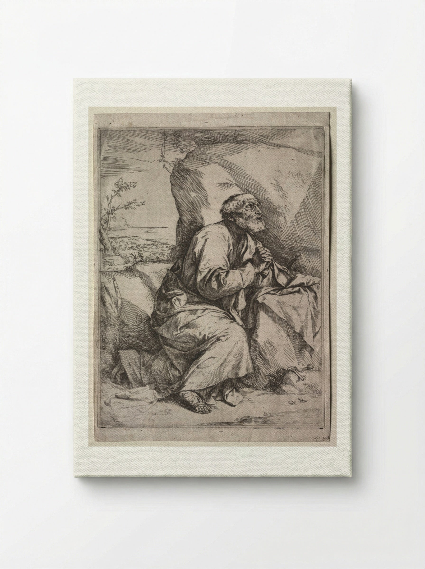 The Penitent St. Peter - Jusepe de Ribera - Canvas