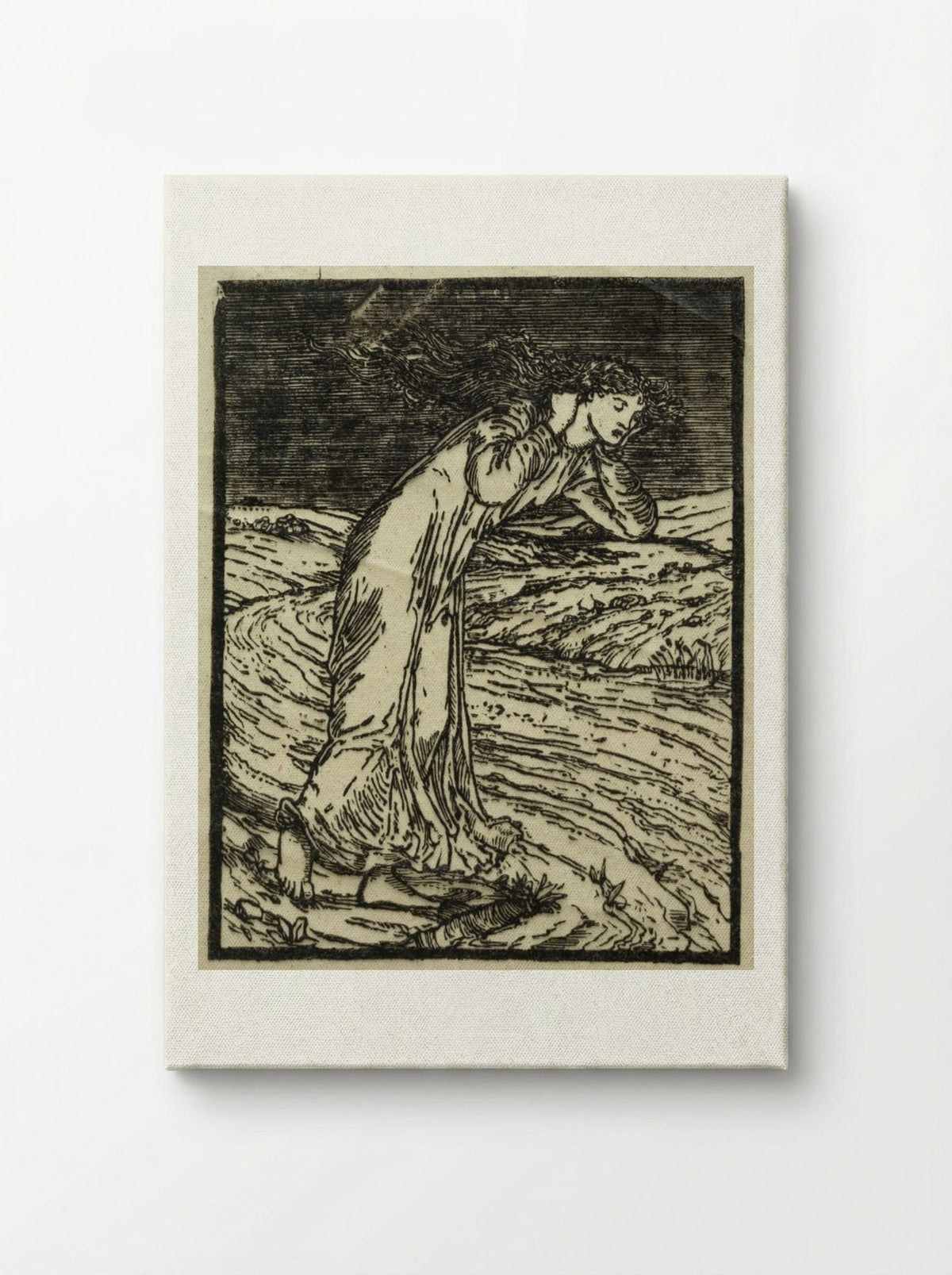 Psyche Throwing Herself into the River - William Morris - Canvas