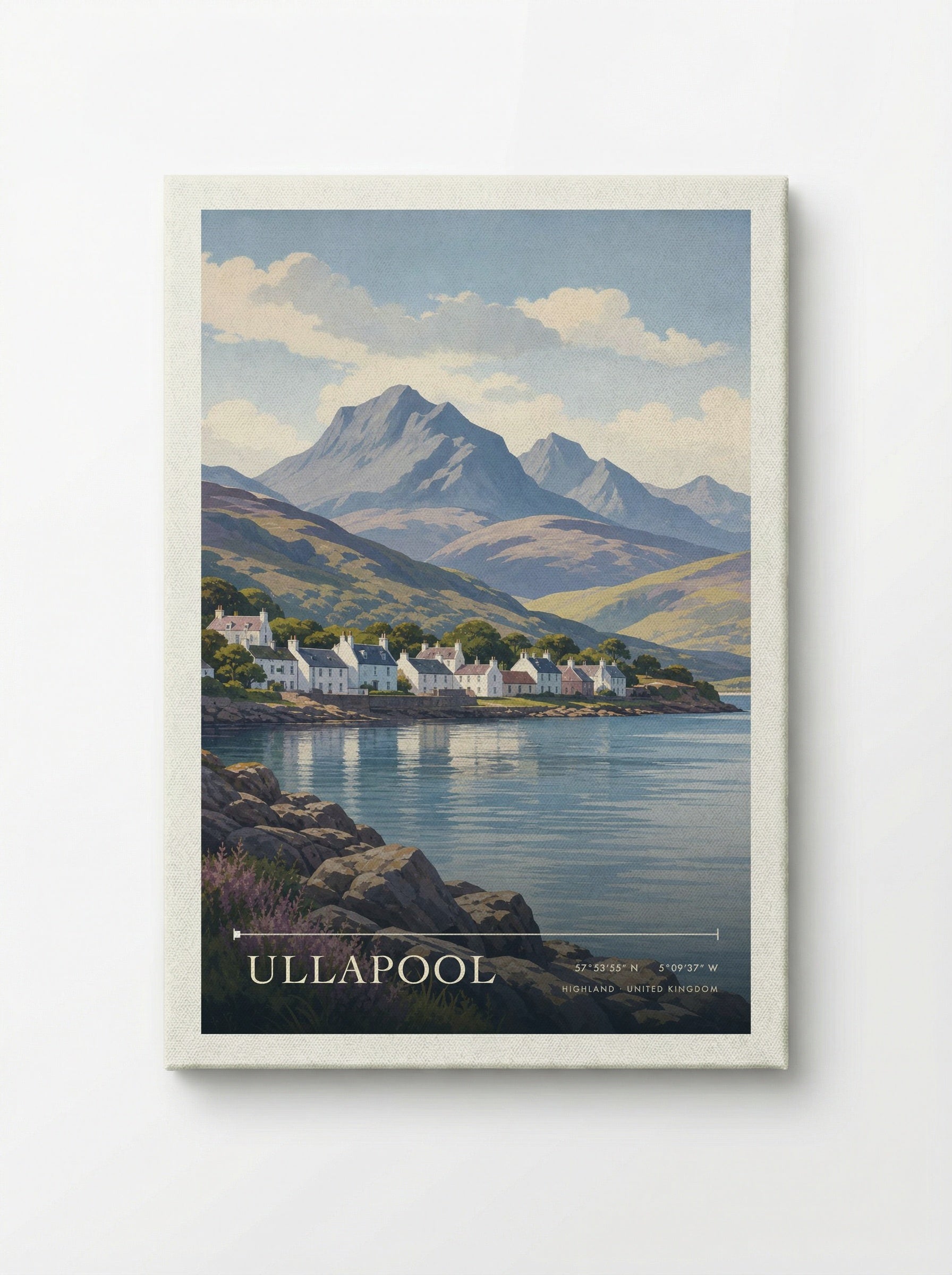 Ullapool Highland United Kingdom Travel Poster - Canvas