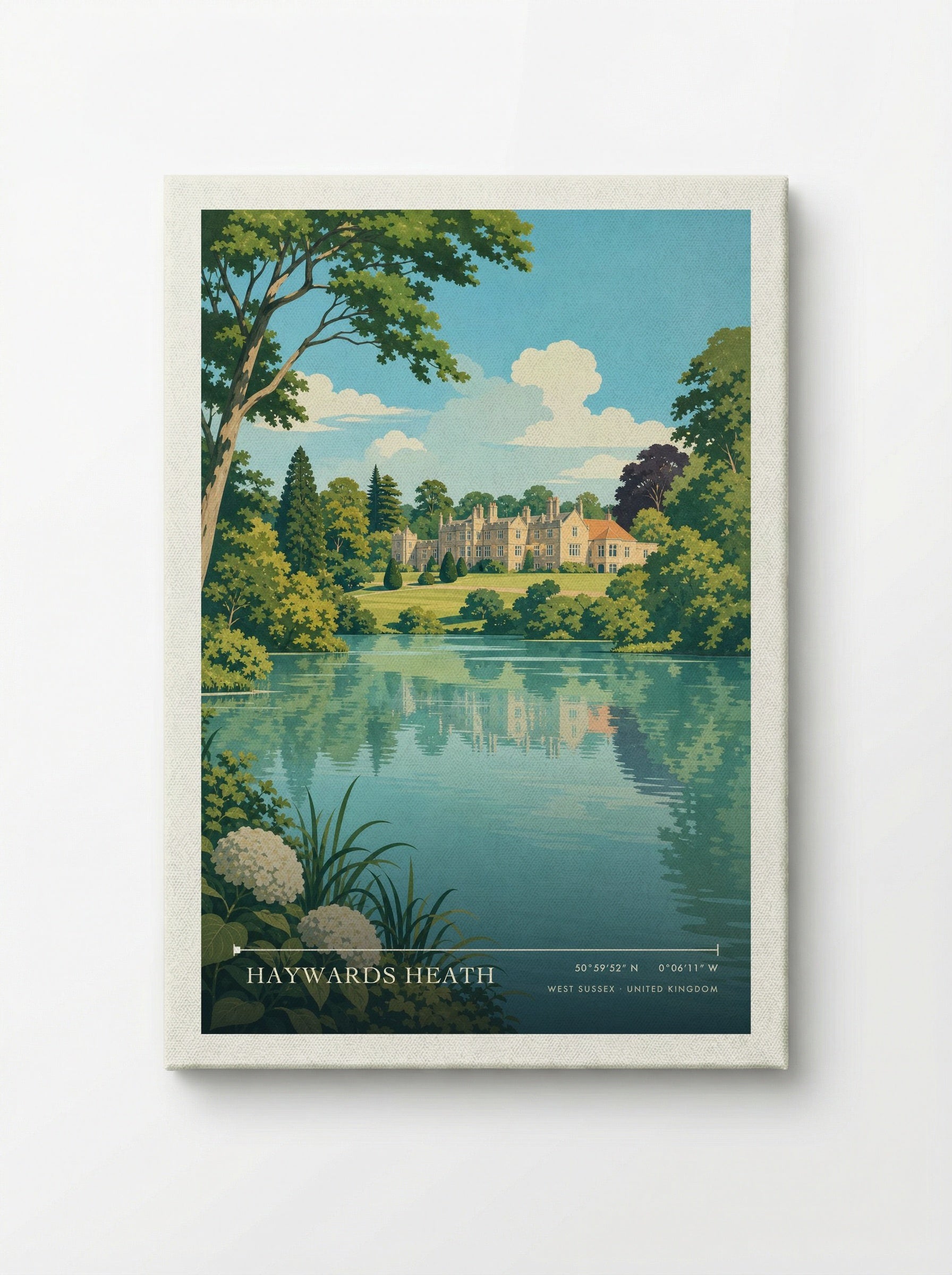 Haywards Heath West Sussex United Kingdom Travel Poster - Canvas