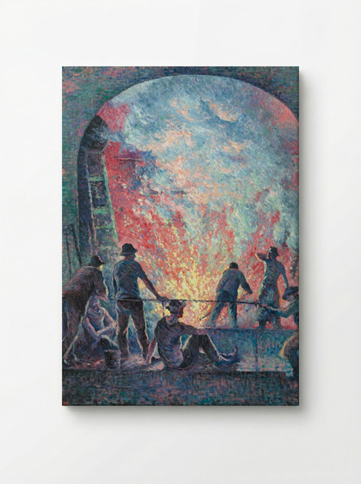 L'acierie - Maximilien Luce - Canvas