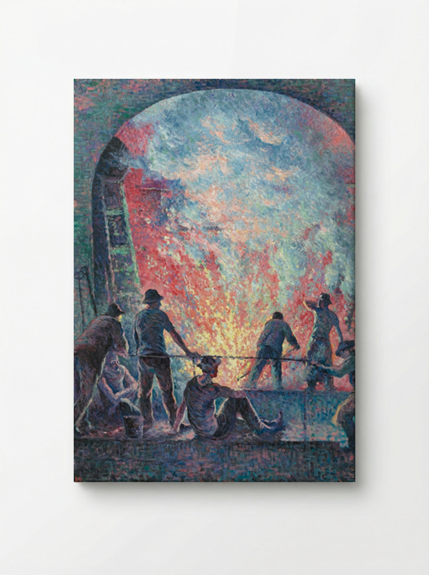 L'acierie - Maximilien Luce - Canvas