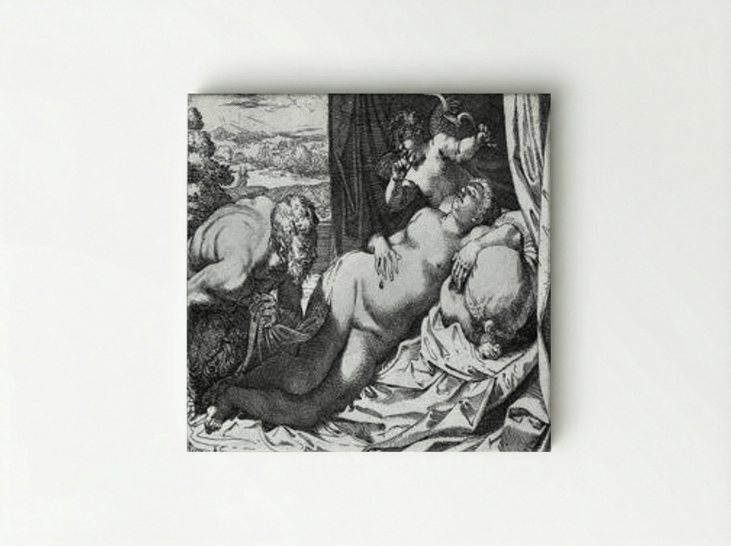 Jupiter and Antiope - Annibale Carracci - Canvas