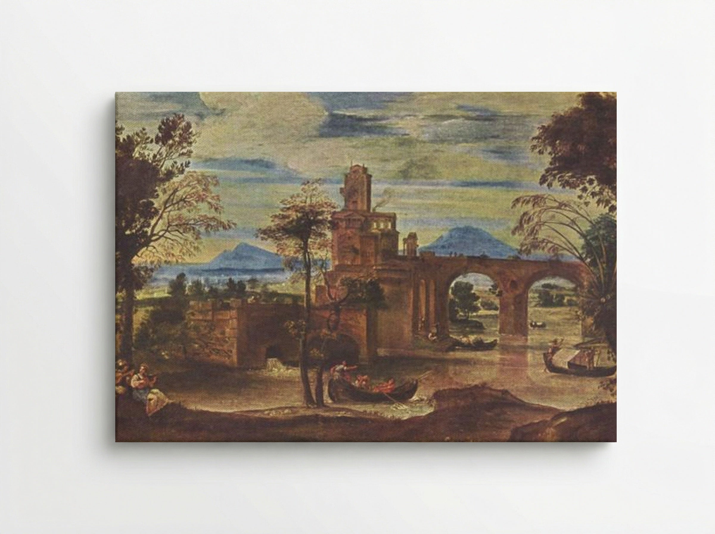 Römische Landschaft (Roman Landscape) - Annibale Carracci - Canvas