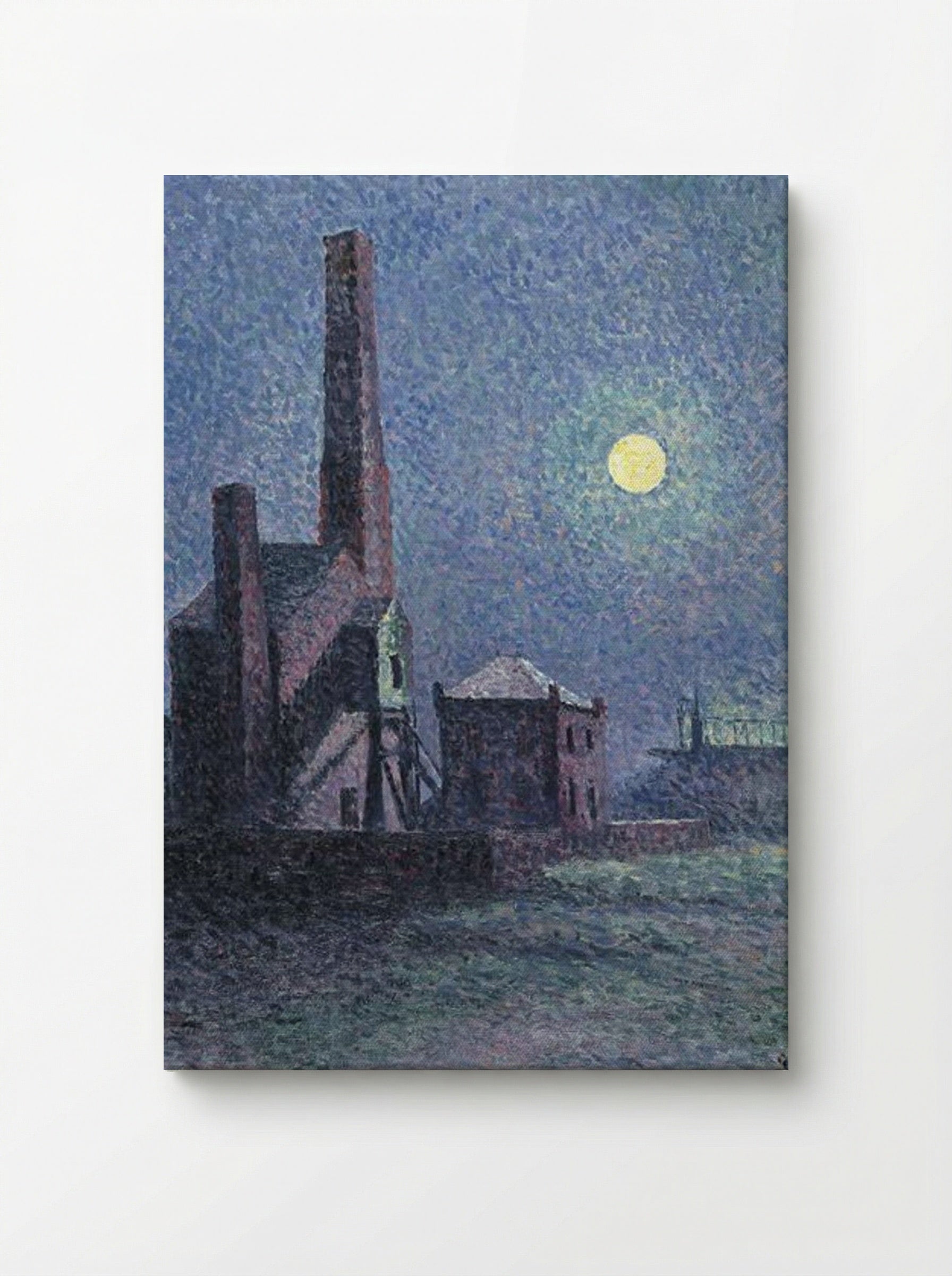 Factory in the Moonlight - Maximilien Luce - Canvas