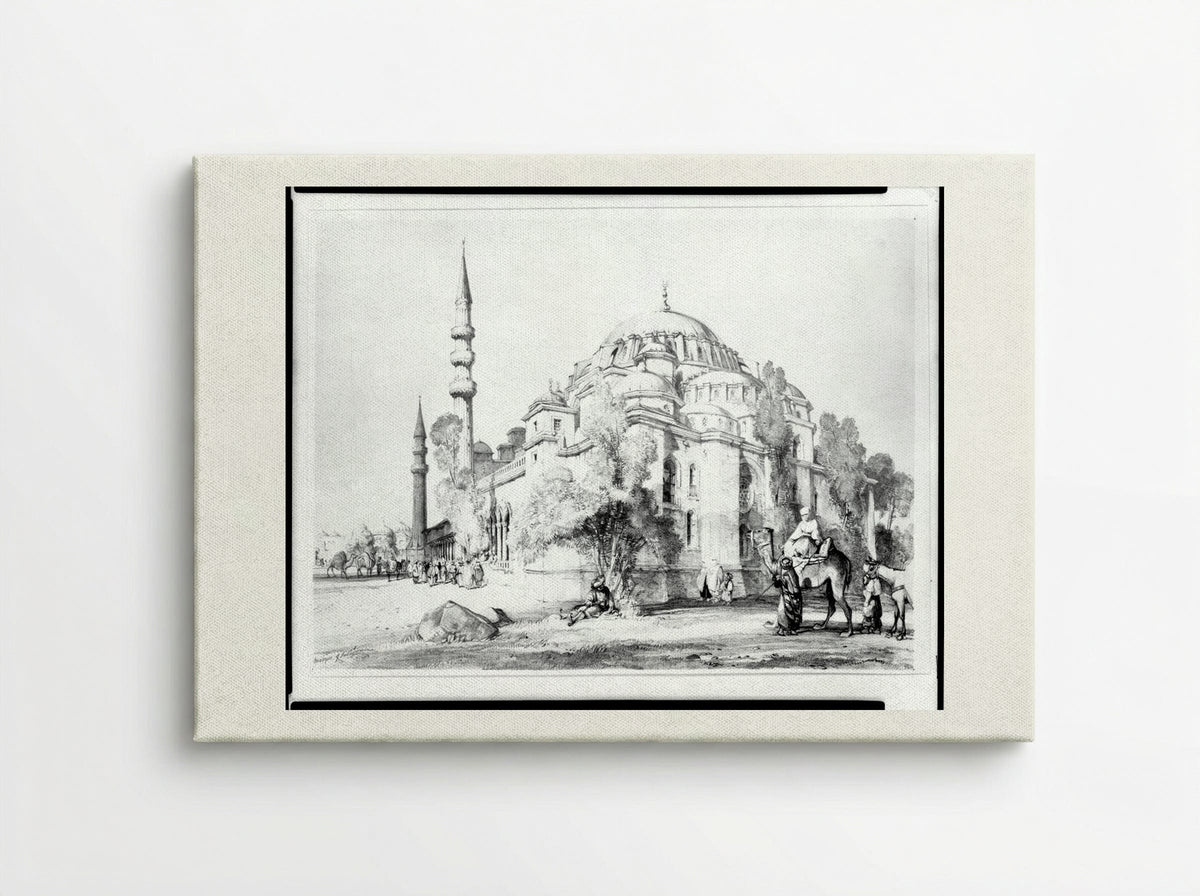 Mosque of Suleimaniyeh - John Frederick Lewis - Canvas