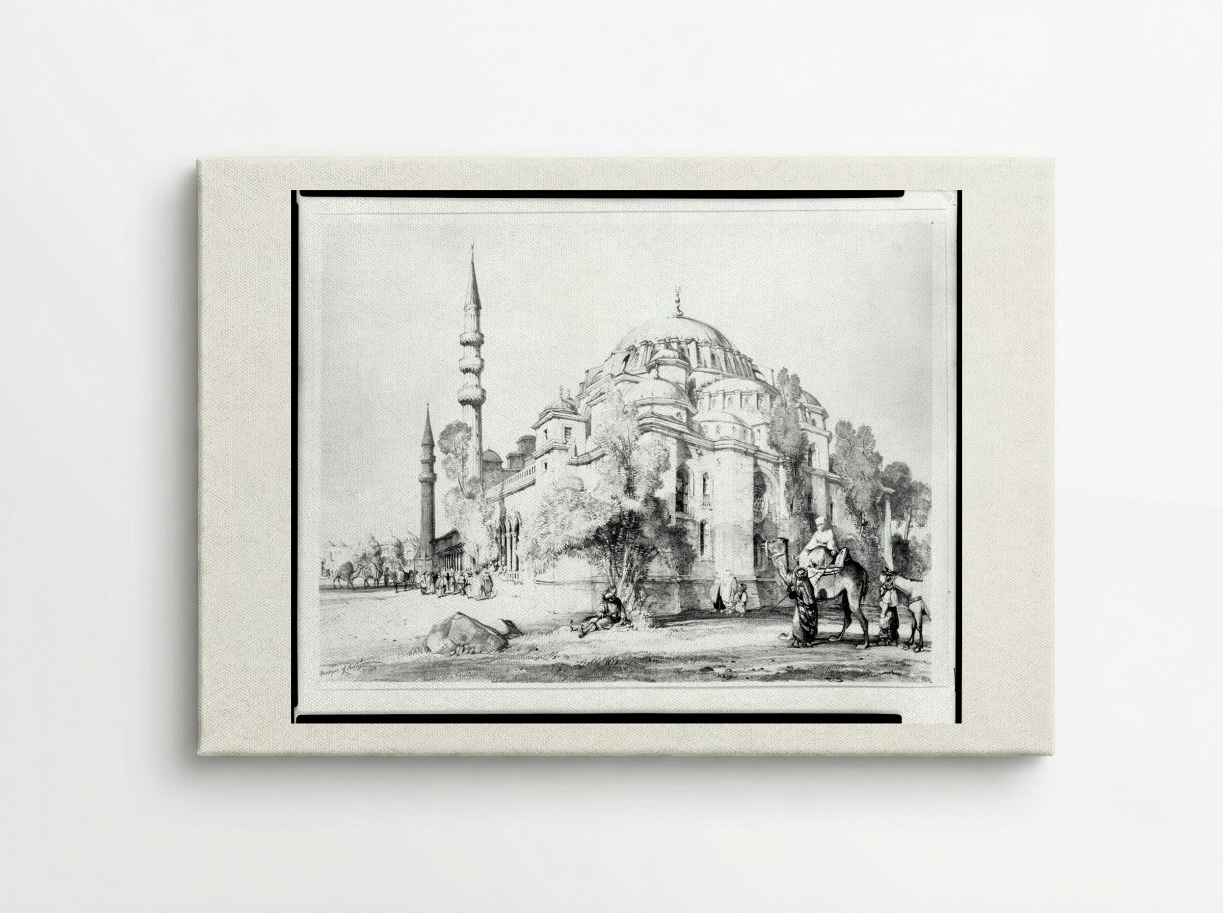 Mosque of Suleimaniyeh - John Frederick Lewis - Canvas