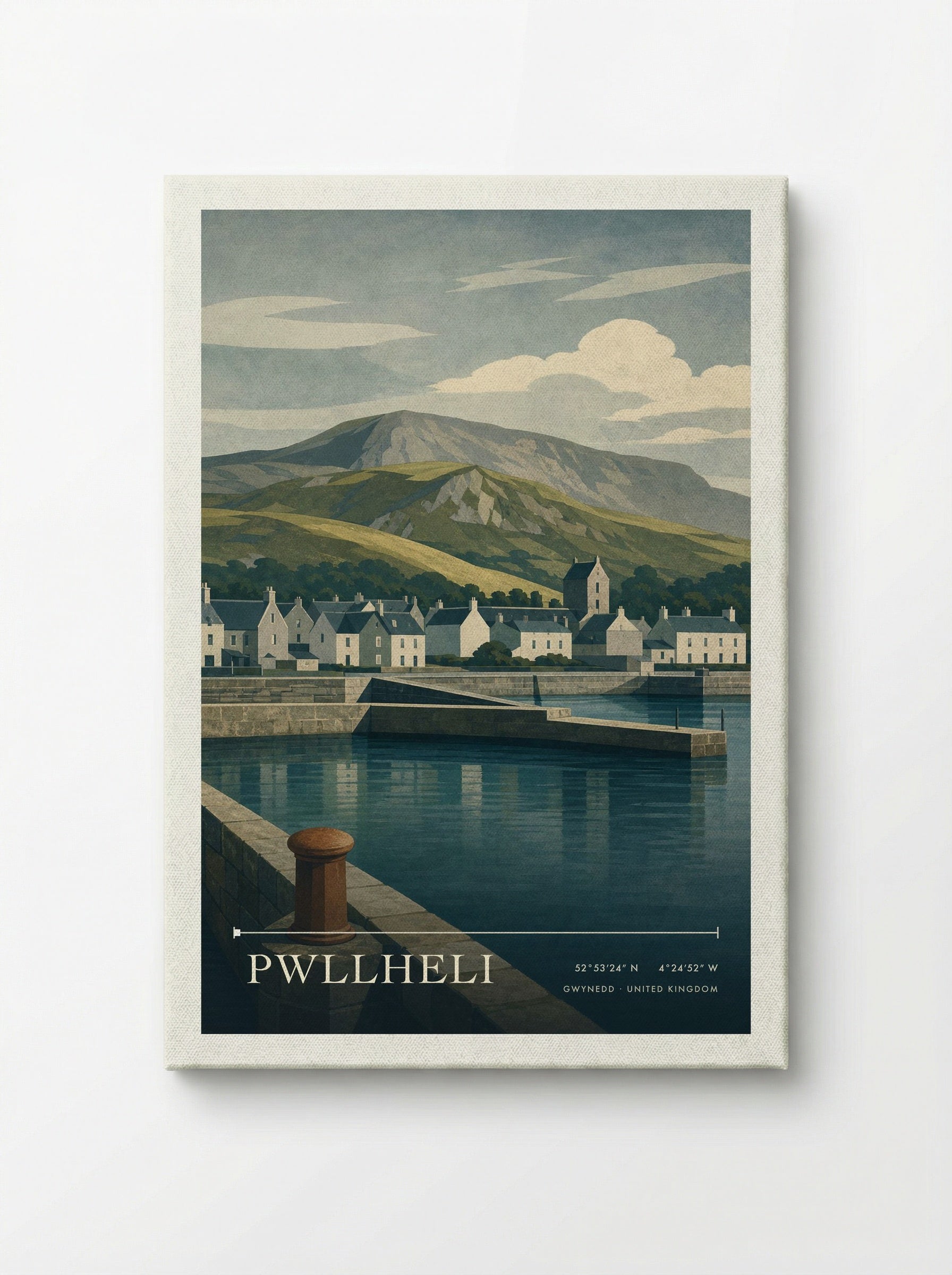 Pwllheli Gwynedd United Kingdom Travel Poster - Canvas