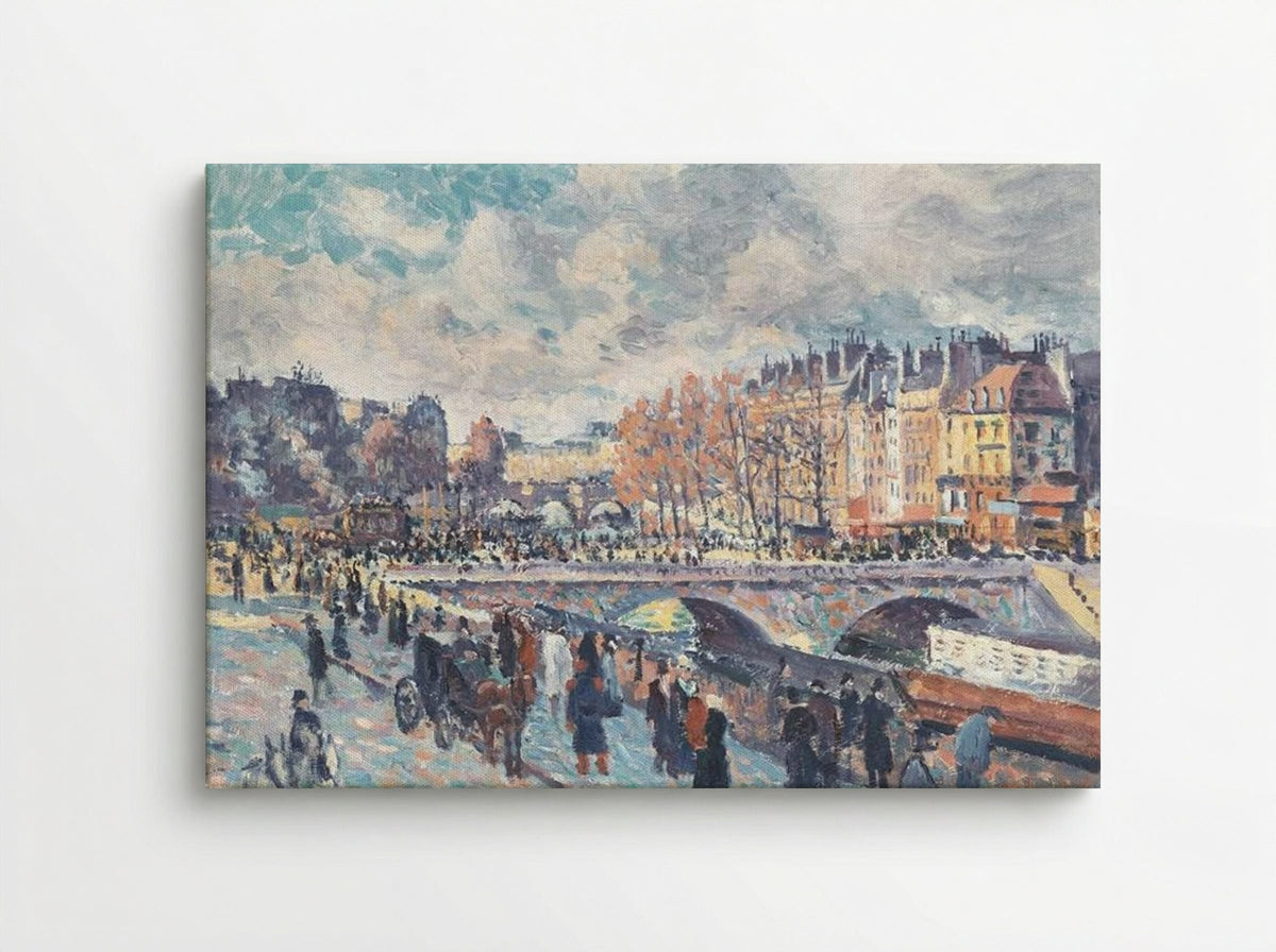 Seinequai in Paris - Maximilien Luce - Canvas