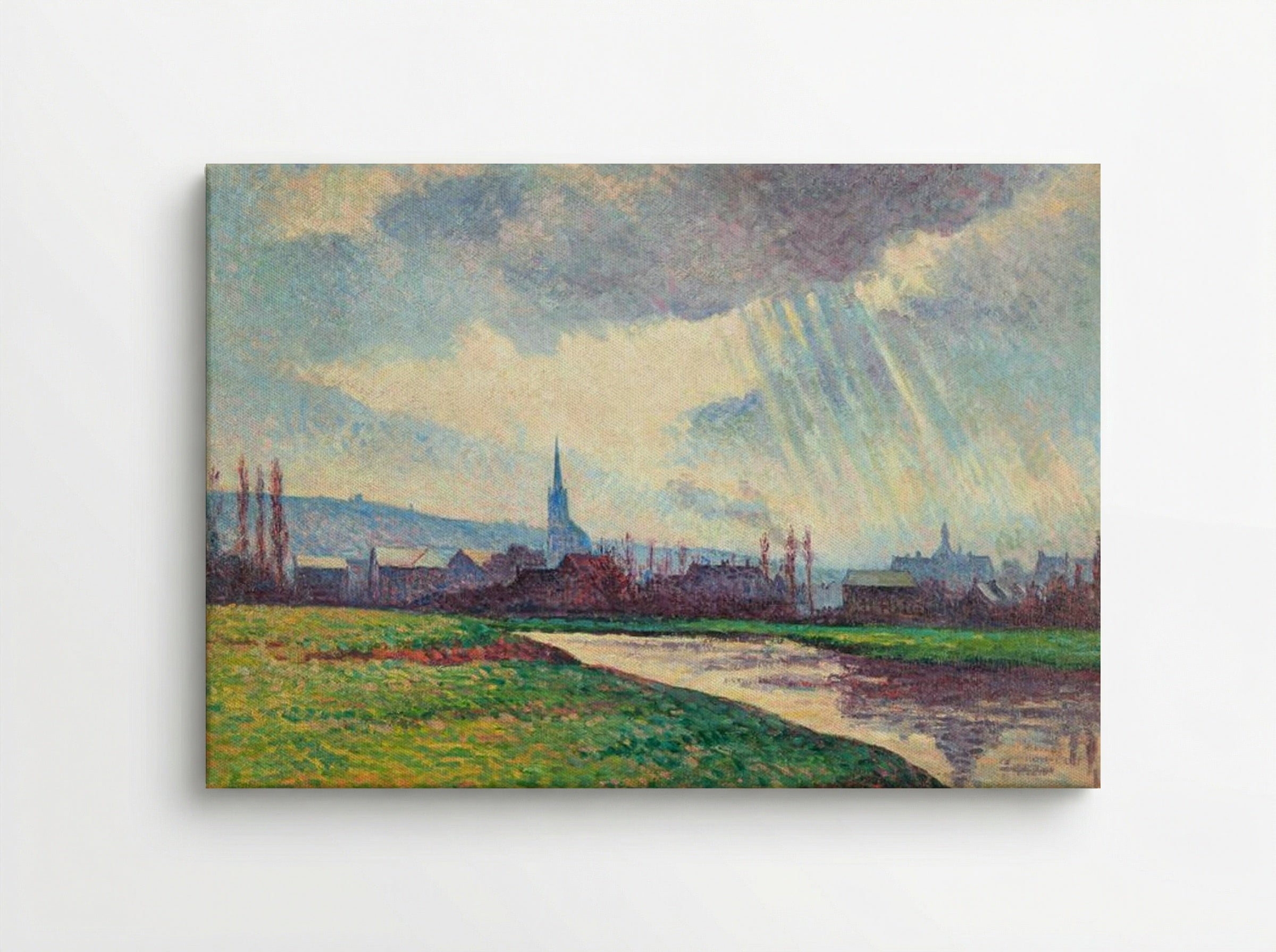 Landscape with River - Maximilien Luce - Canvas