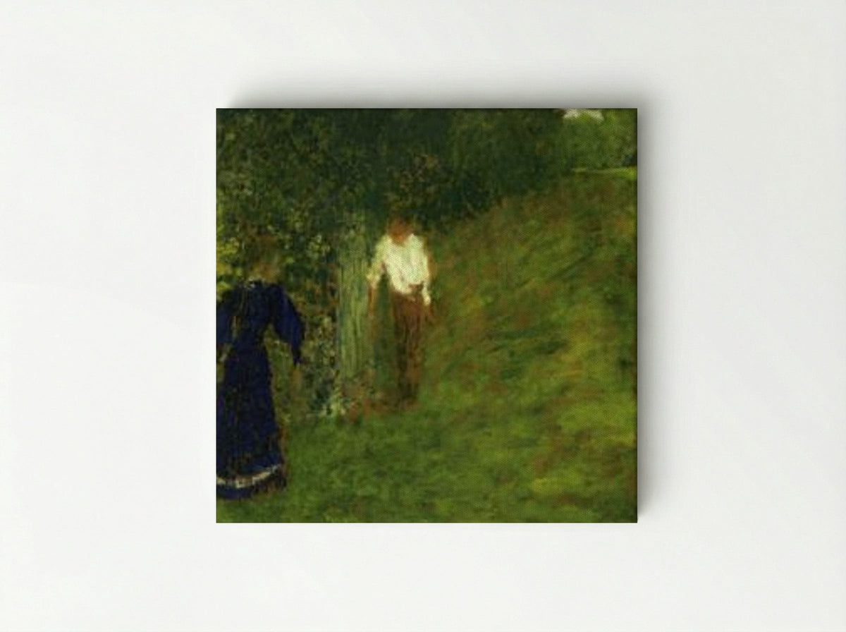 Man and Woman beneath a Tree - Édouard Vuillard - Canvas