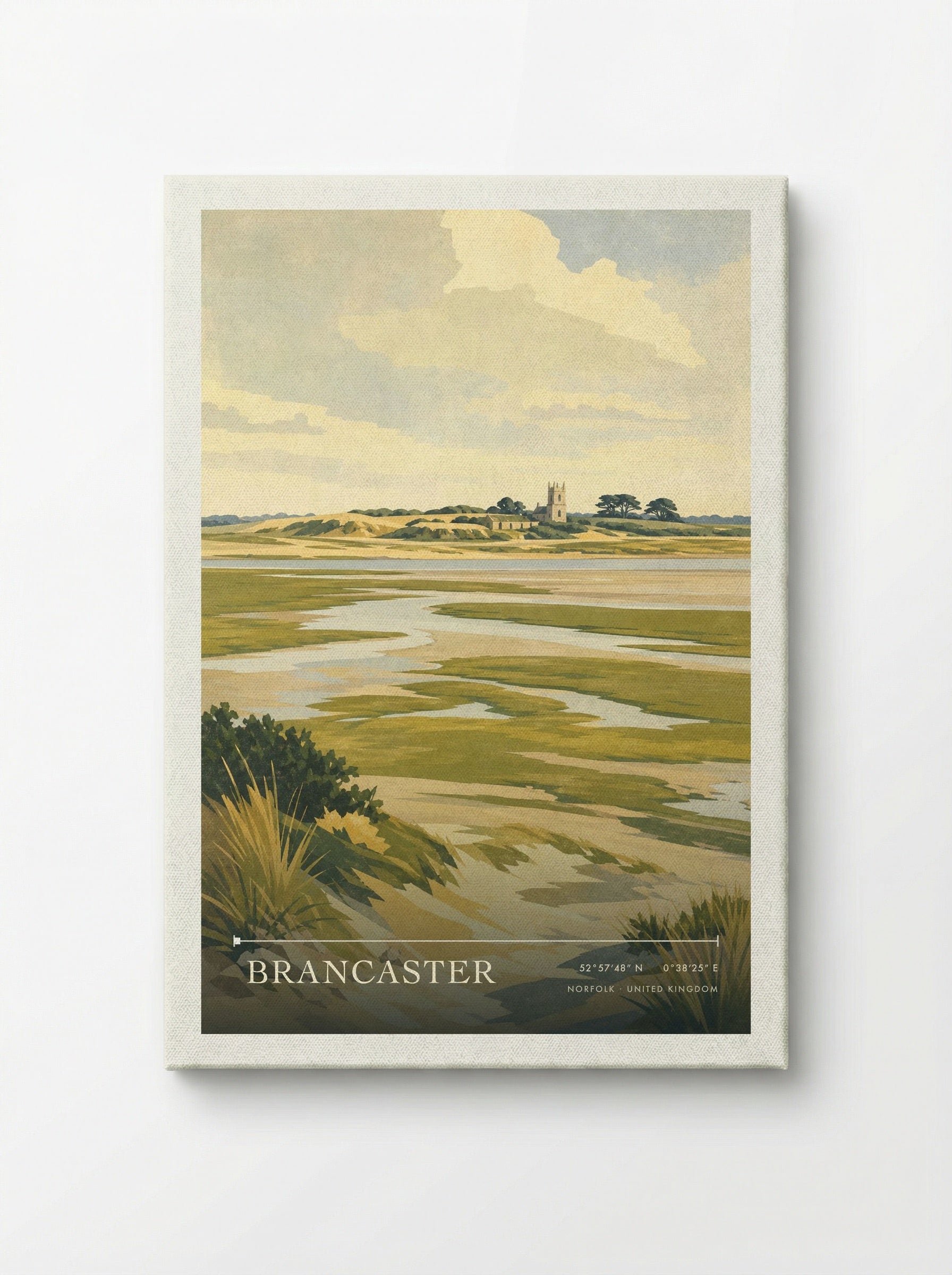 Brancaster Norfolk United Kingdom Travel Poster - Canvas